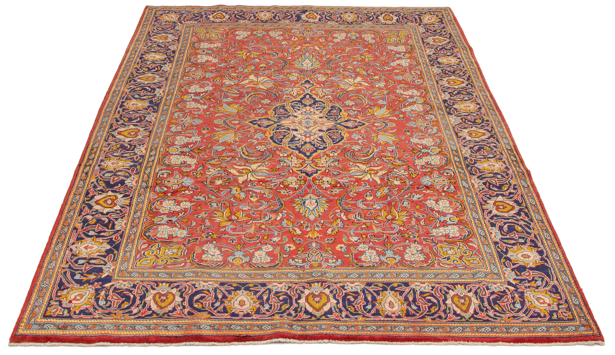 Persian Sarough 6'11" x 9'11" Hand-knotted Wool Rug 