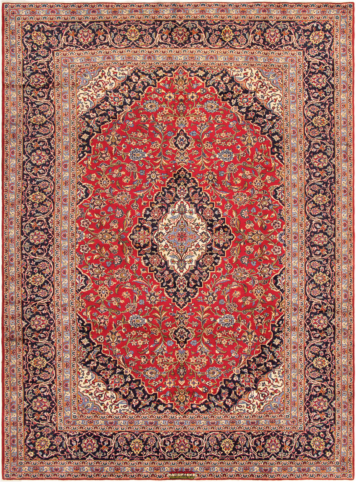 Tapis kashan 8'2" x 11'3" en laine
