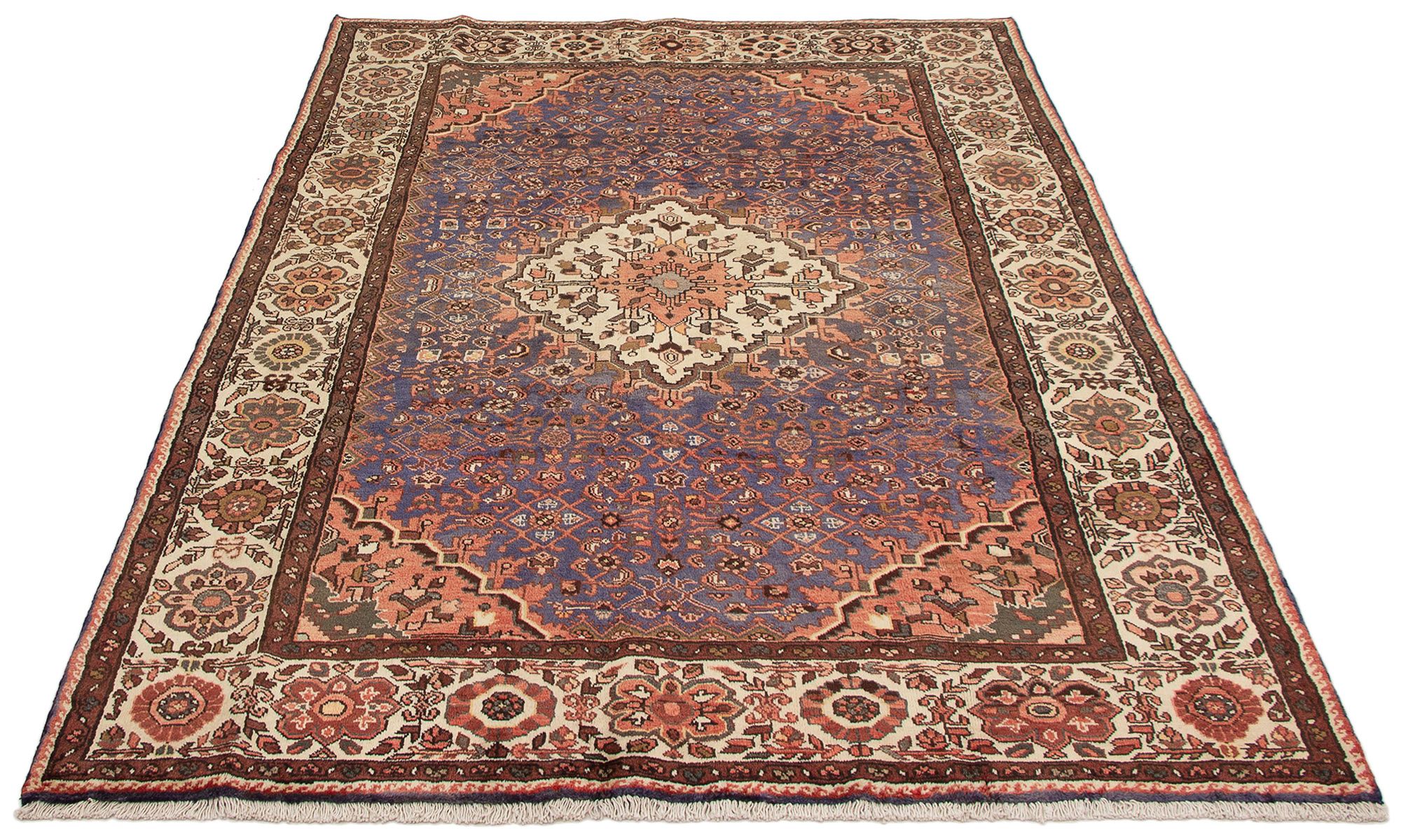 Persian Hamadan 6'9" x 10'5" Hand-knotted Wool Rug 