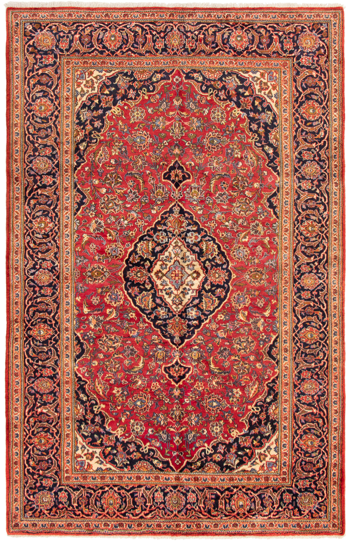 Tapis kashan 6'8" x 10'4" en laine