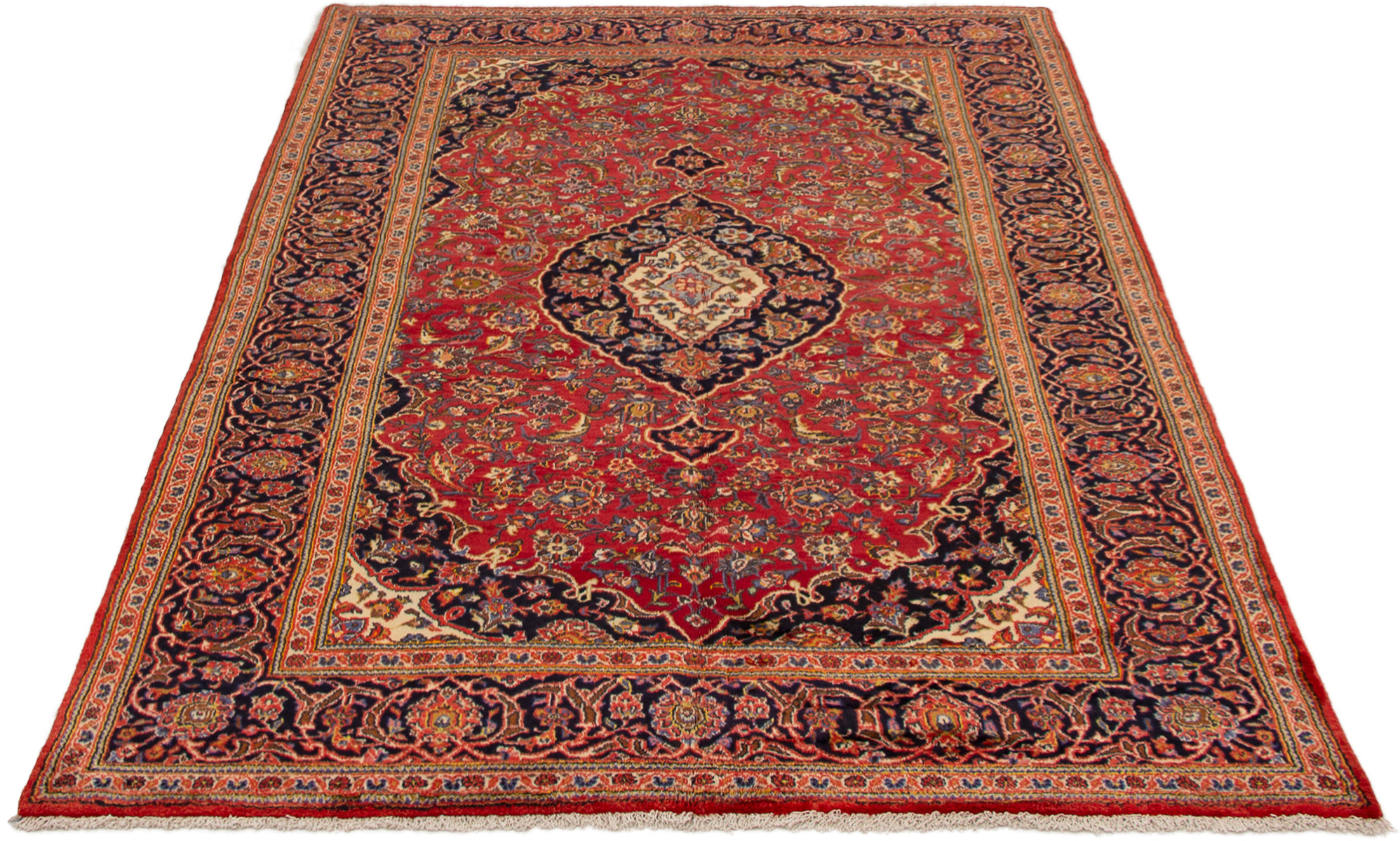 Tapis kashan 6'8" x 10'4" en laine