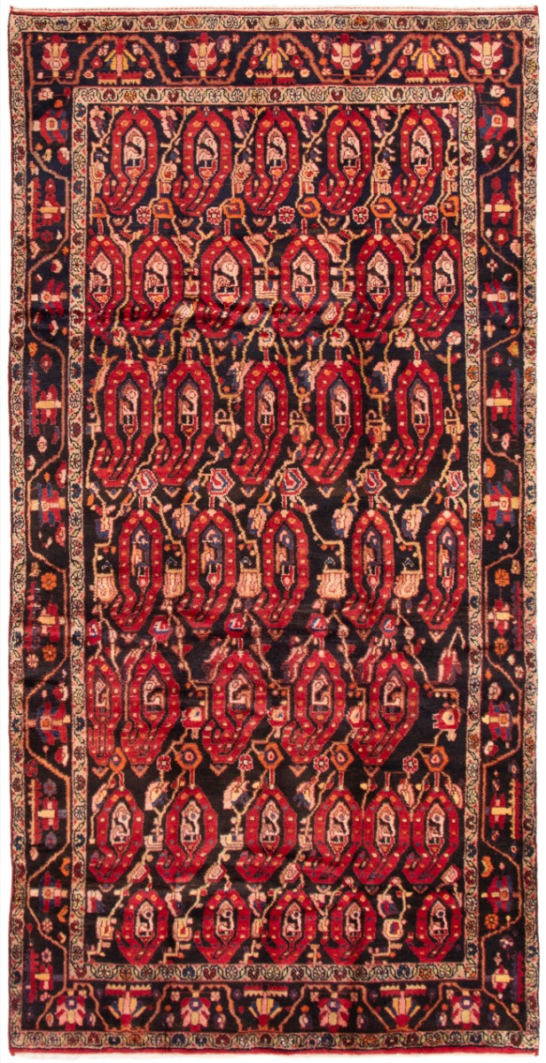 Persian Hamadan 5'3" x 11'6" Hand-knotted Wool Rug 