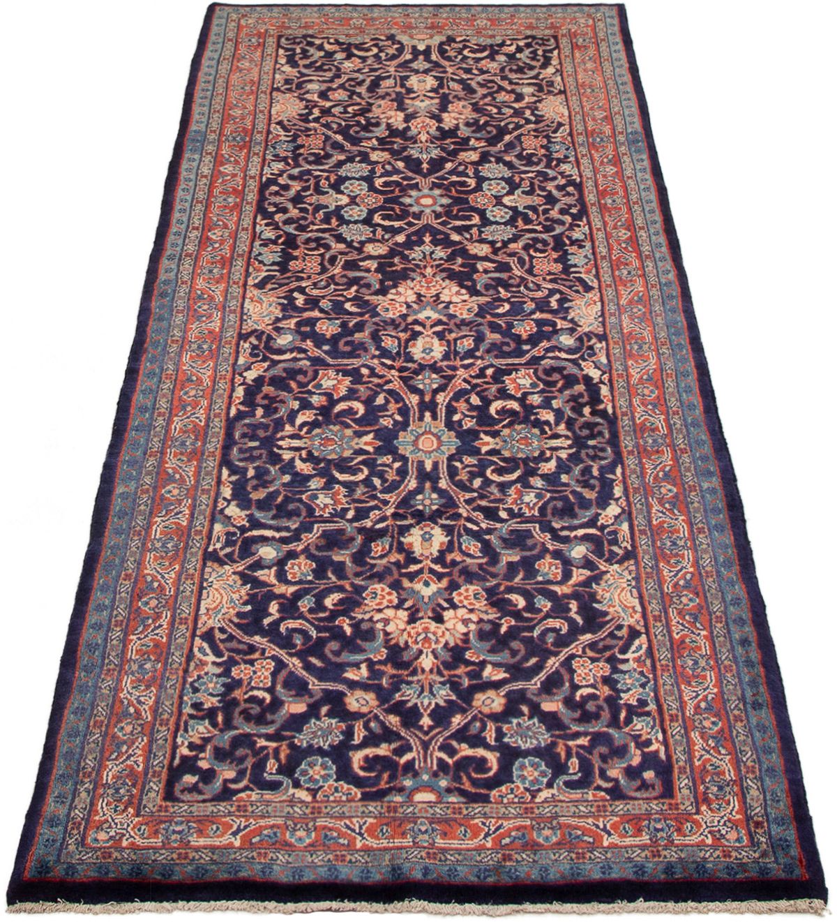 Persian Sarough 3'7" x 10'4" Hand-knotted Wool Rug 