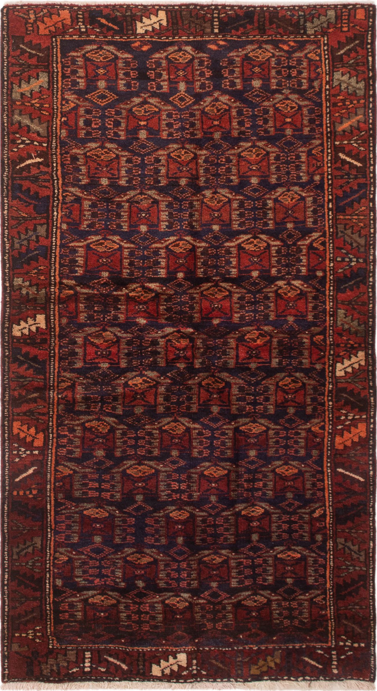 Persian Darjazin 3'6" x 6'9" Hand-knotted Wool Rug 