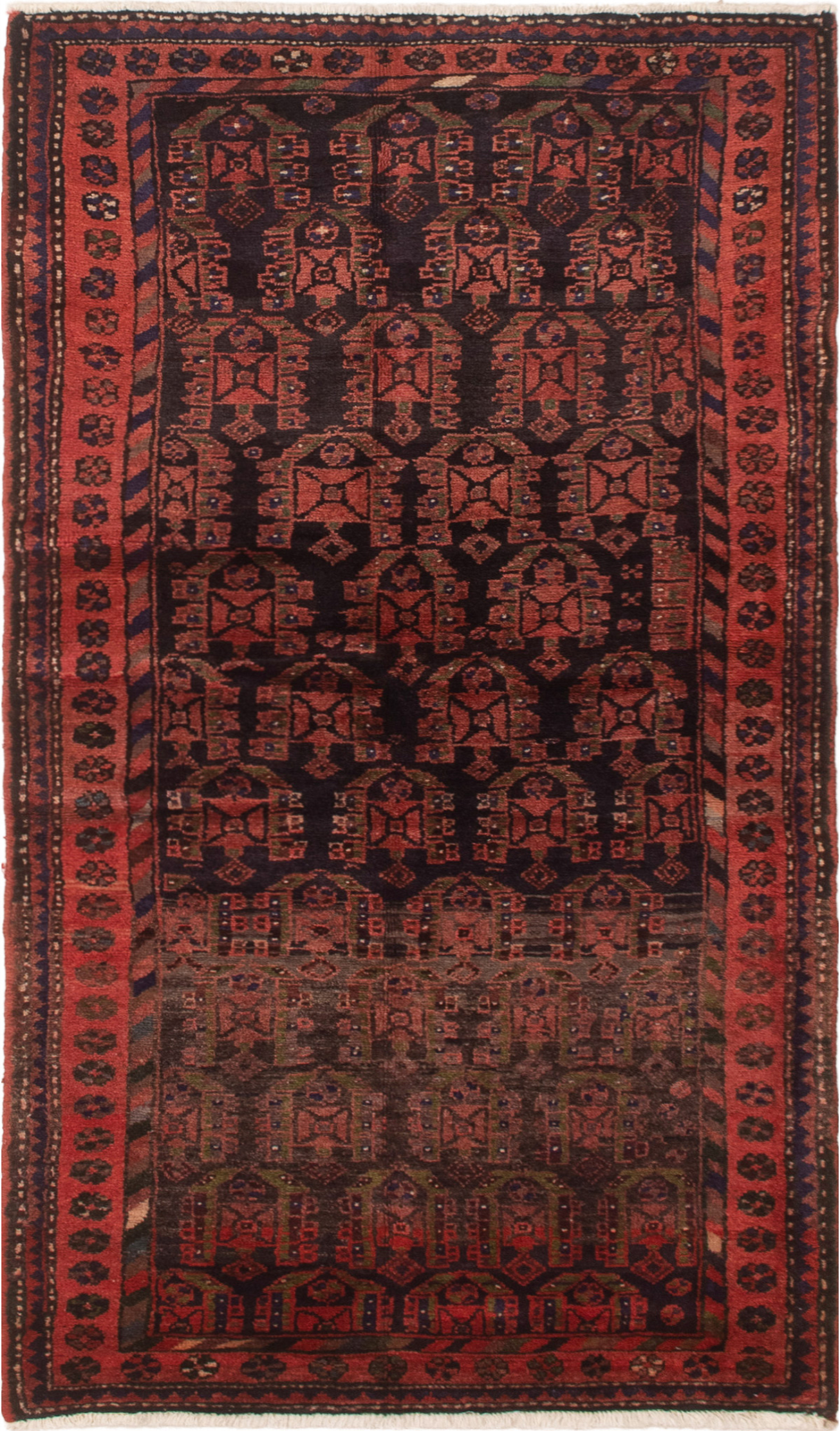 Persian Darjazin 3'5" x 6'3" Hand-knotted Wool Rug 