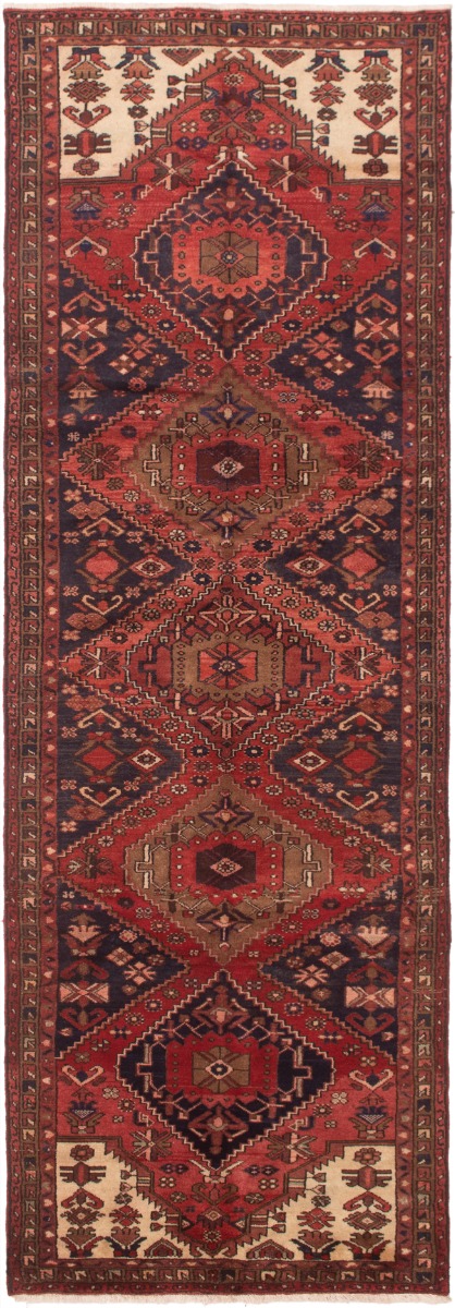 Persian Darjazin 3'4" x 10'11" Hand-knotted Wool Rug 