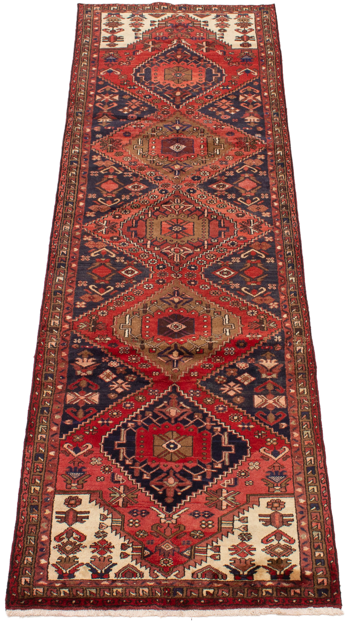 Persian Darjazin 3'4" x 10'11" Hand-knotted Wool Rug 