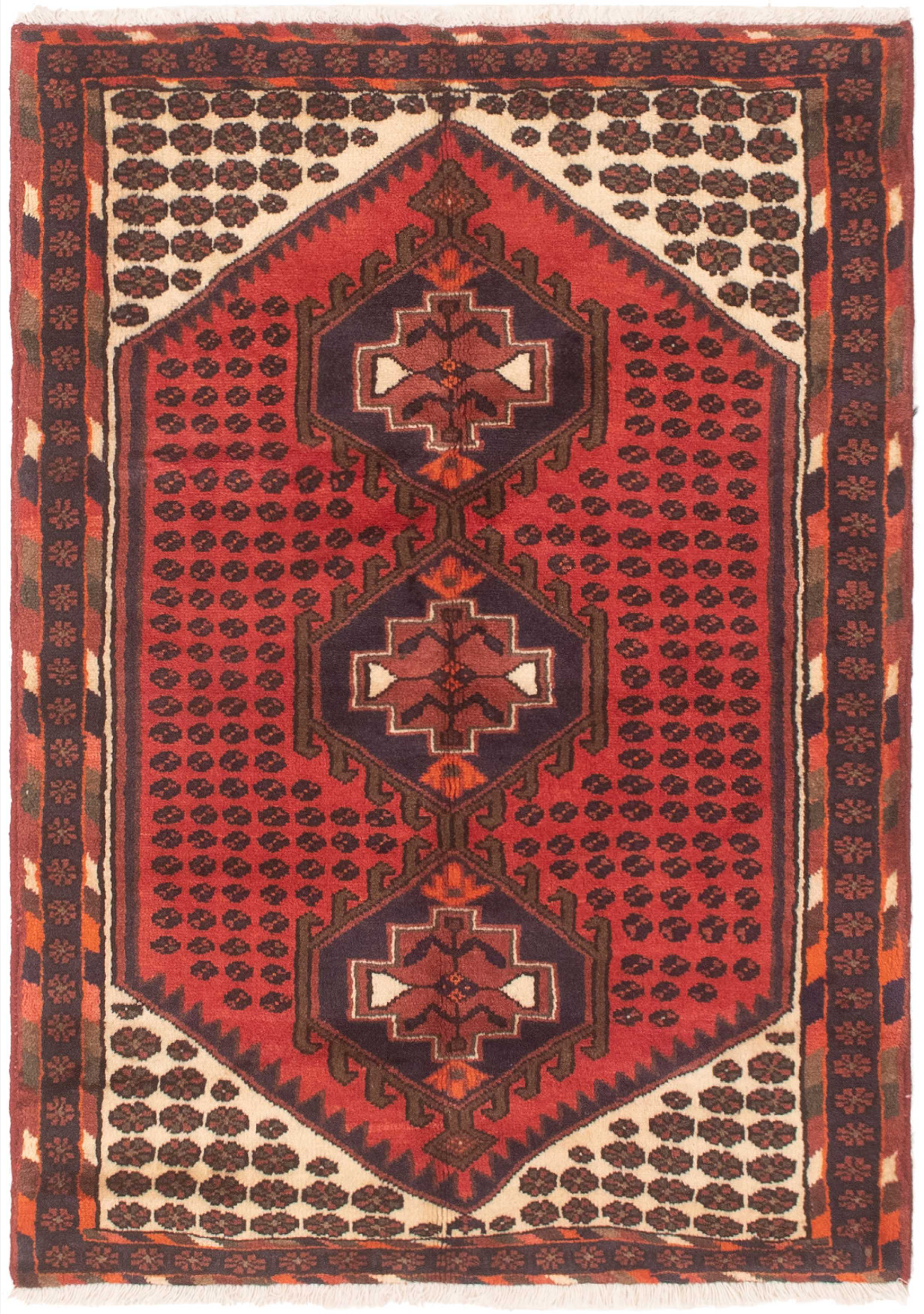 Persian Darjazin 3'4" x 4'9" Hand-knotted Wool Rug 
