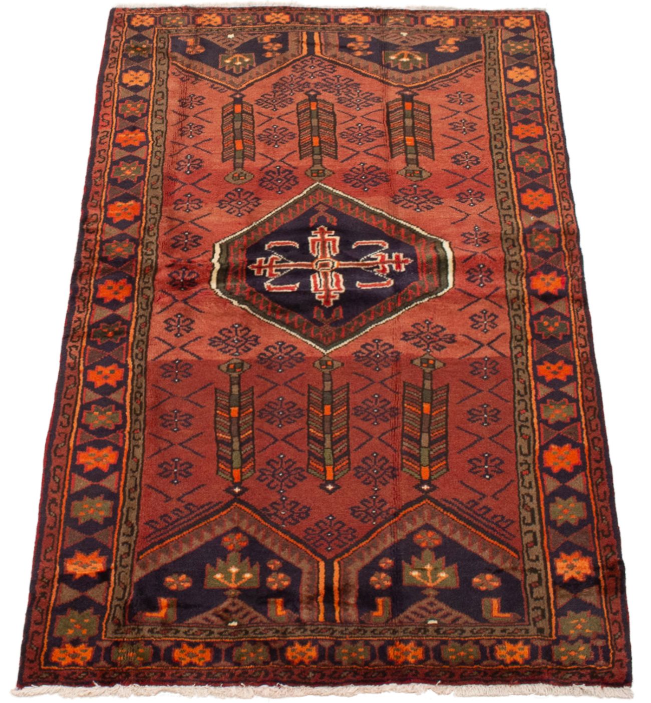 Persian Darjazin 3'11" x 6'10" Hand-knotted Wool Rug 