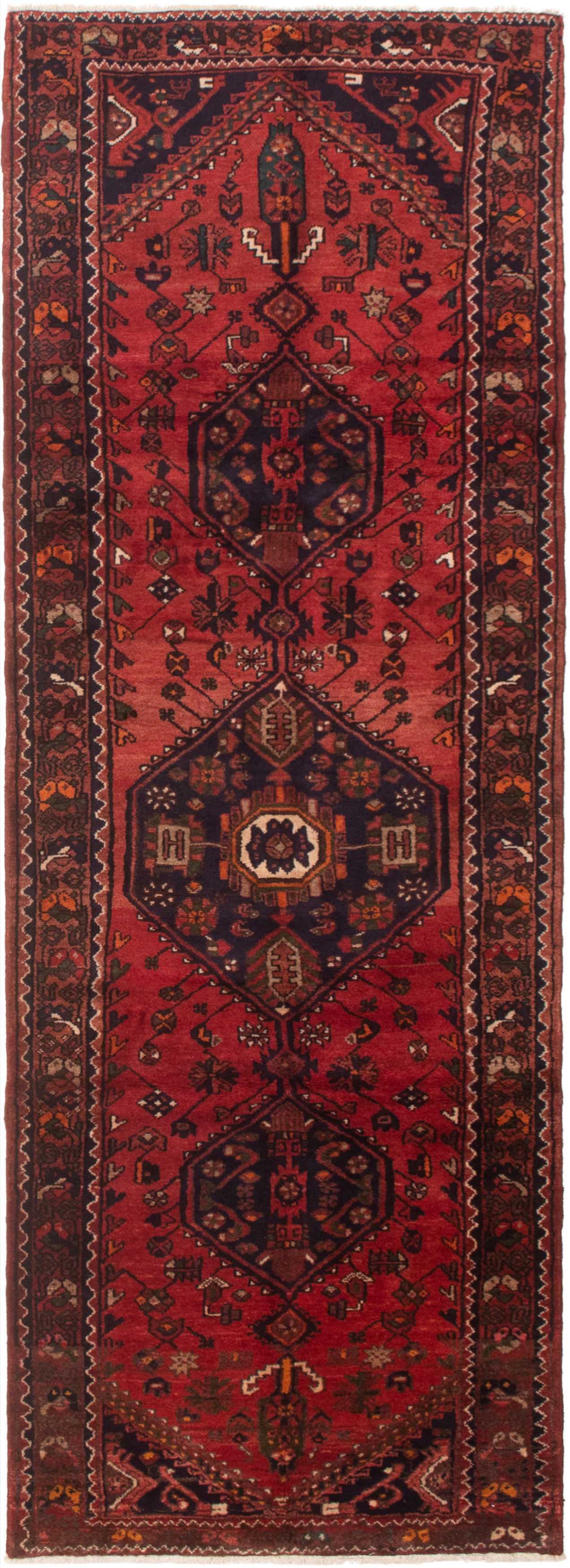 Persian Zanjan 3'7" x 9'9" Hand-knotted Wool Rug 