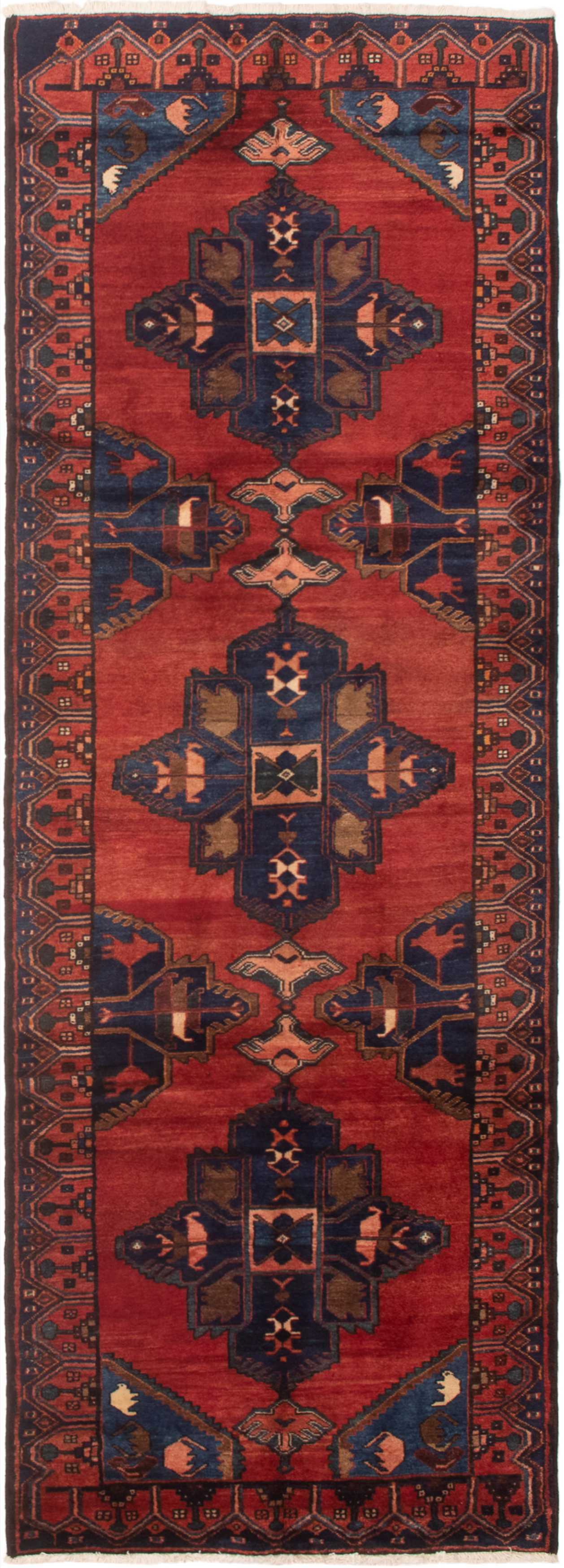 Tapis nahavand 3'9" x 10'5" en laine