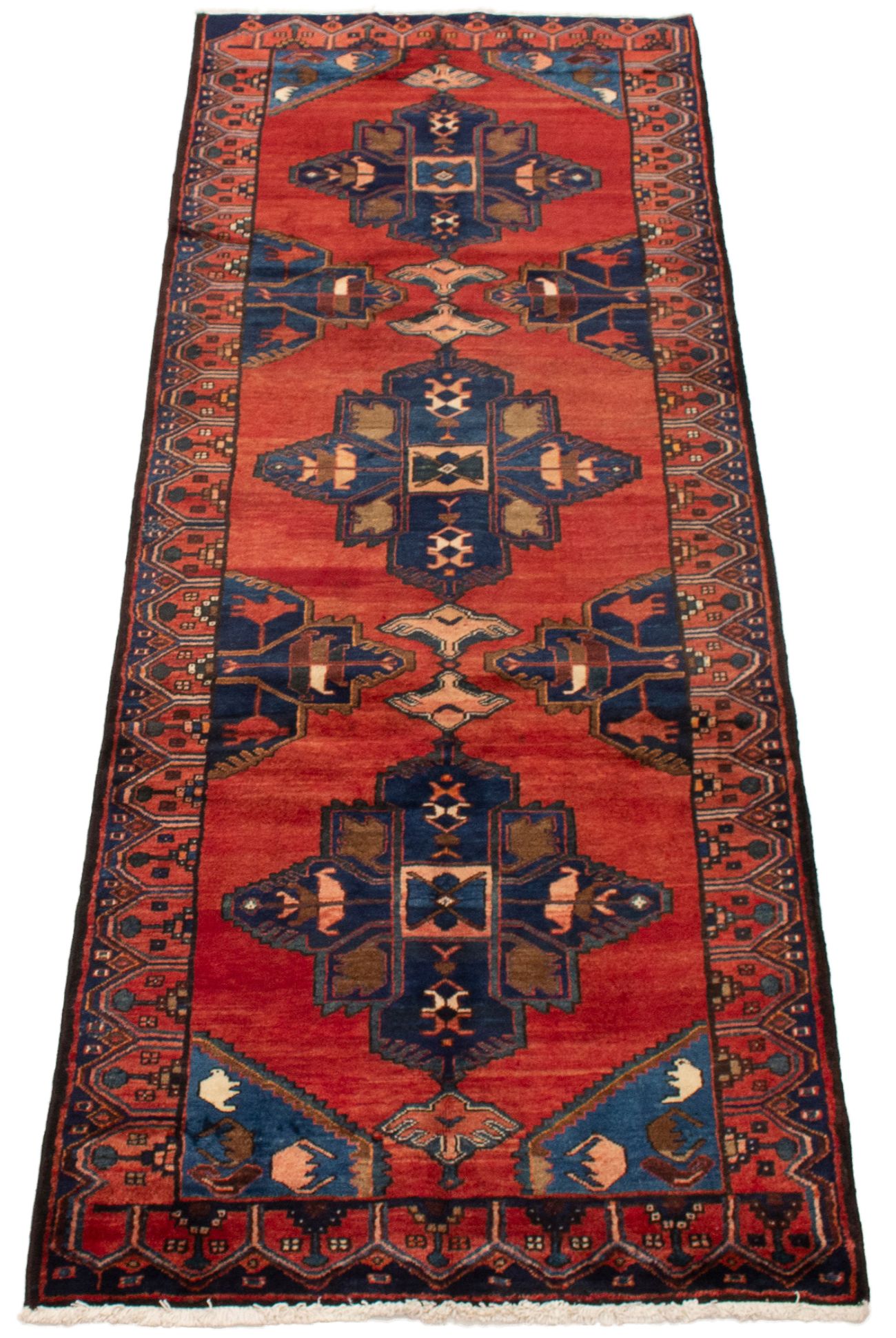 Tapis nahavand 3'9" x 10'5" en laine