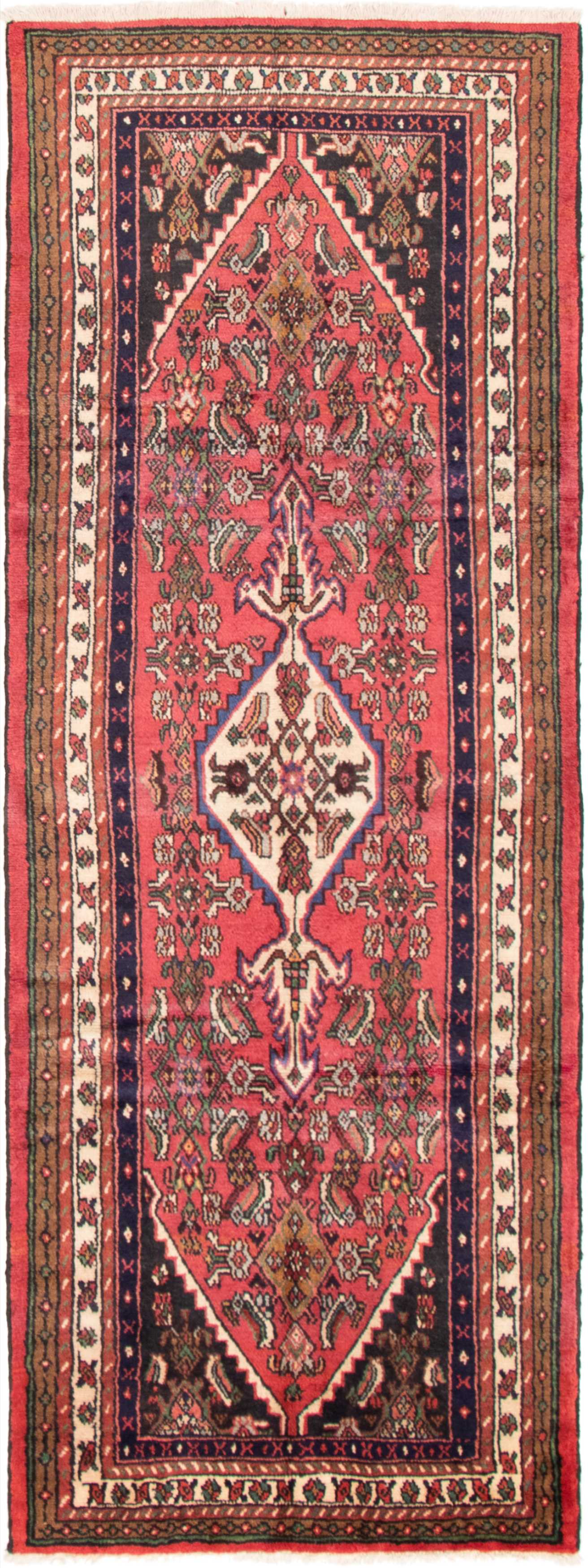 Persian Hamadan 3'9" x 10'0" Hand-knotted Wool Rug 
