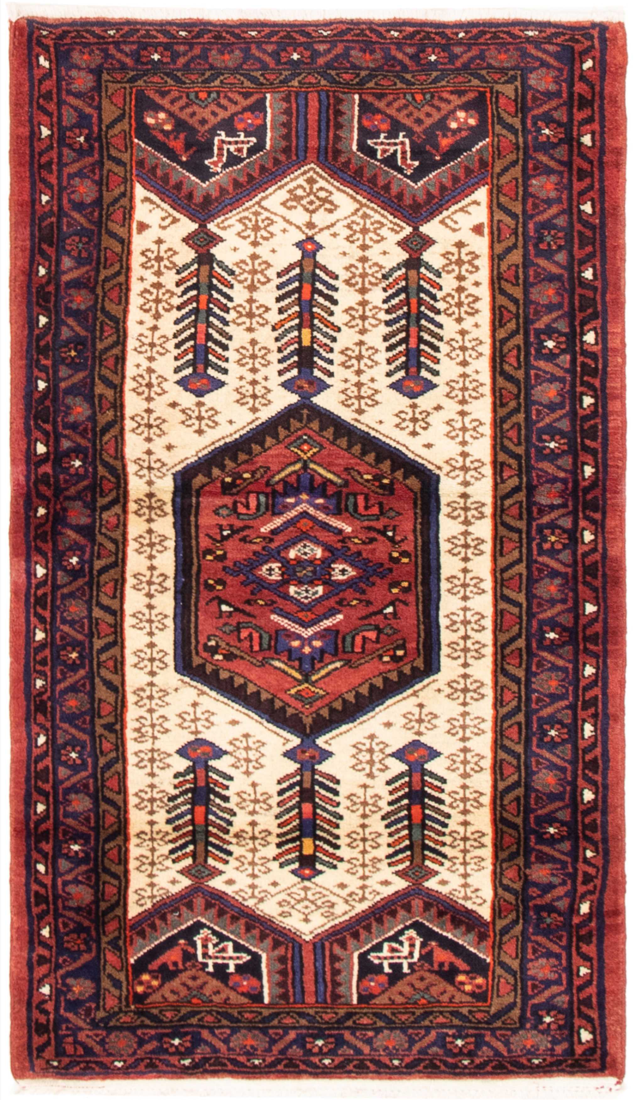 Persian Darjazin 3'0" x 5'3" Hand-knotted Wool Rug 