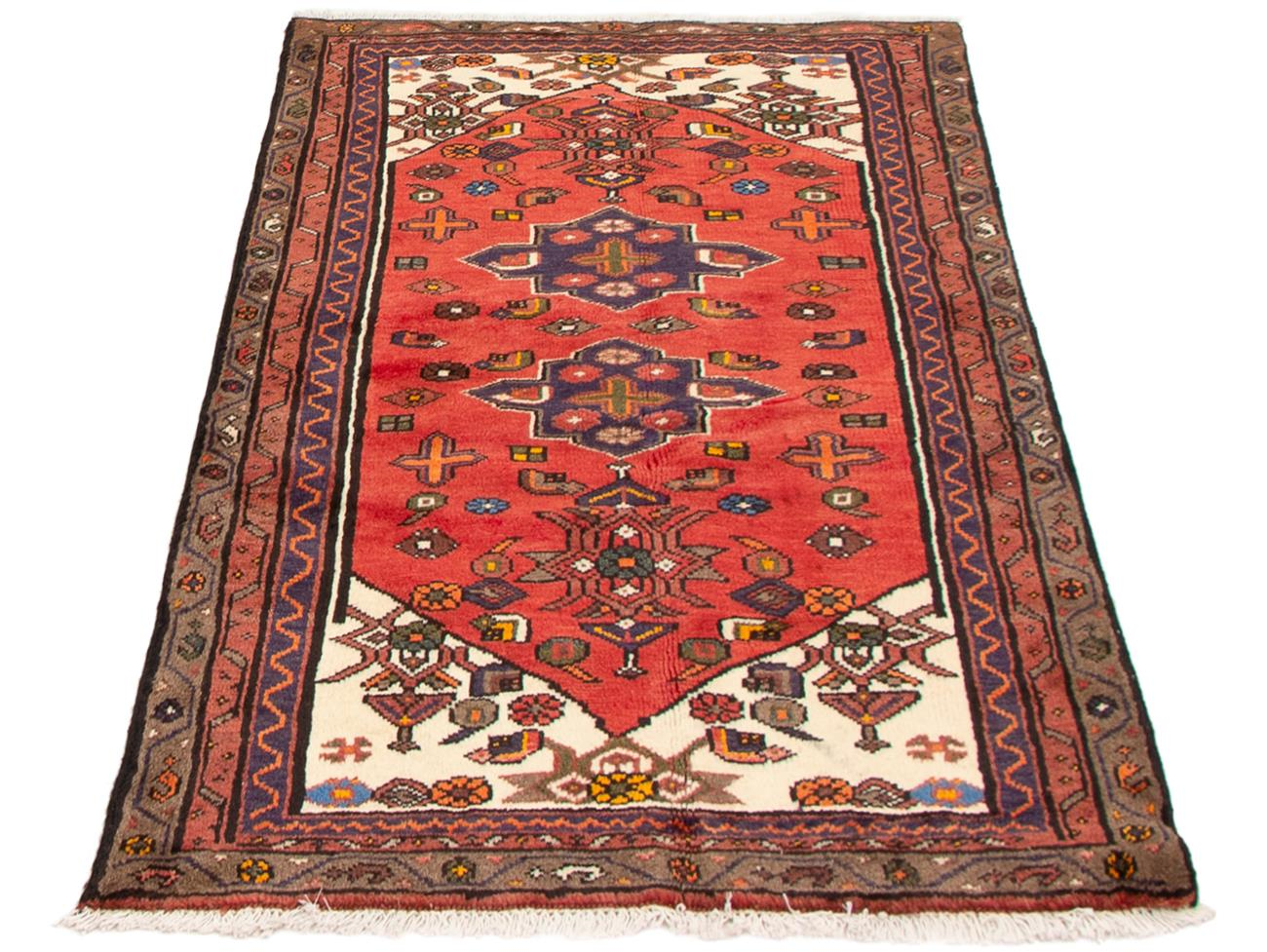 Persian Hamadan 3'3" x 4'9" Hand-knotted Wool Rug 