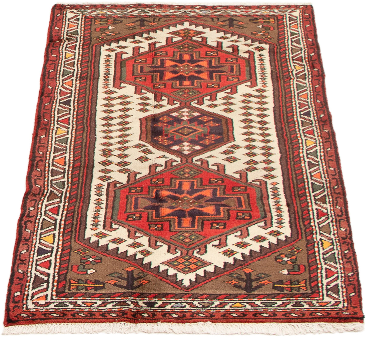 Persian Hamadan 2'10" x 5'4" Hand-knotted Wool Rug 