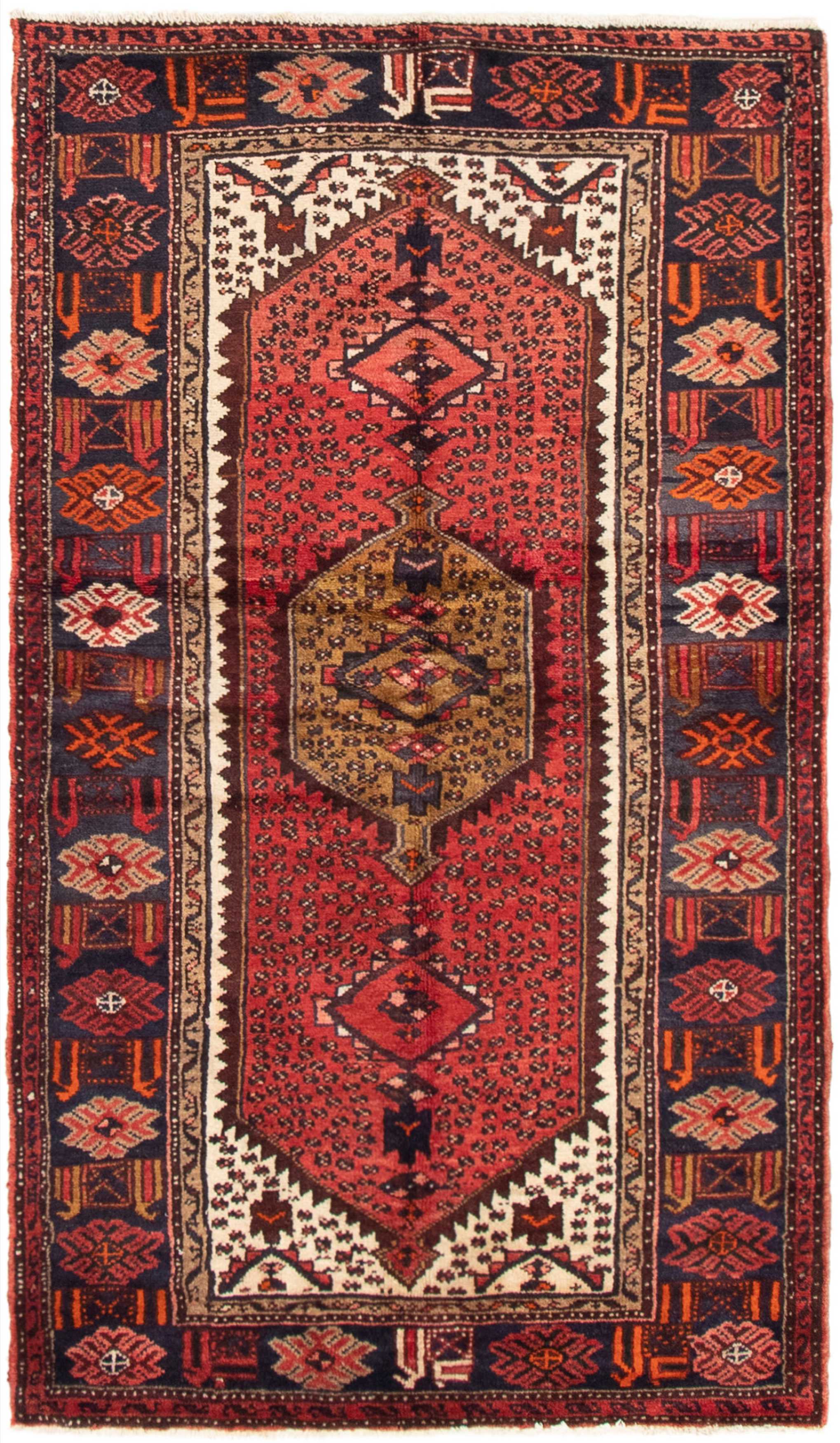 Persian Darjazin 3'8" x 6'4" Hand-knotted Wool Rug 