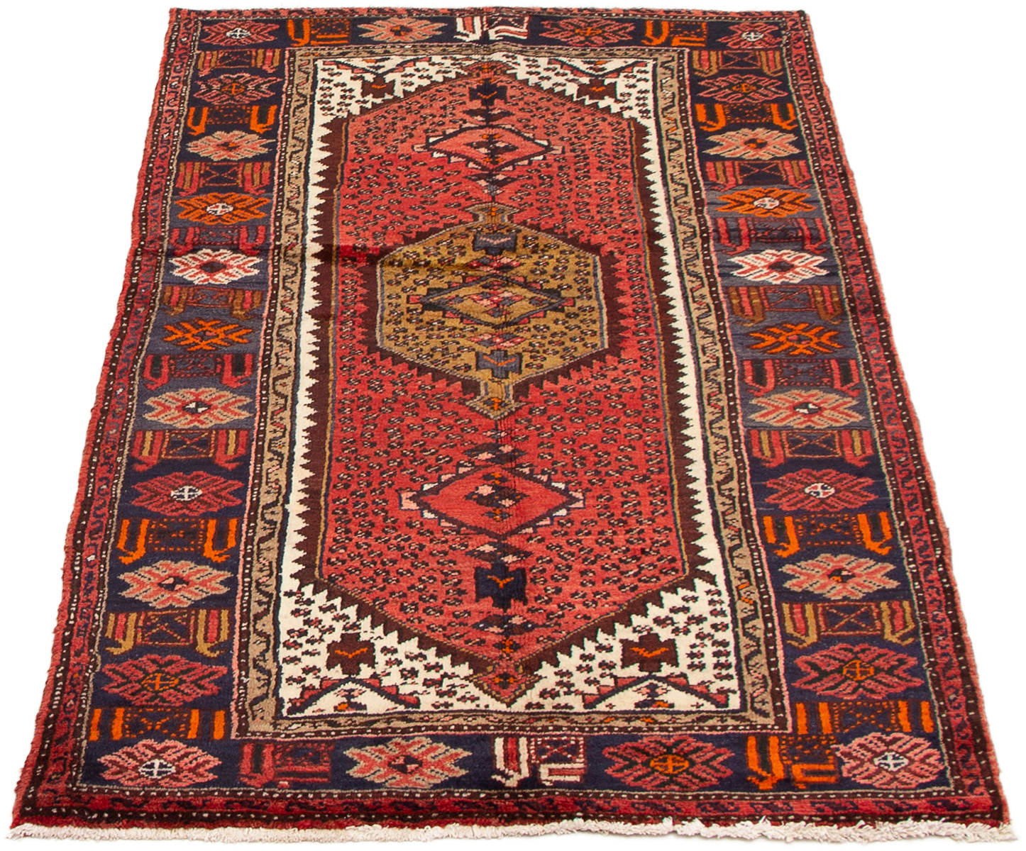 Persian Darjazin 3'8" x 6'4" Hand-knotted Wool Rug 