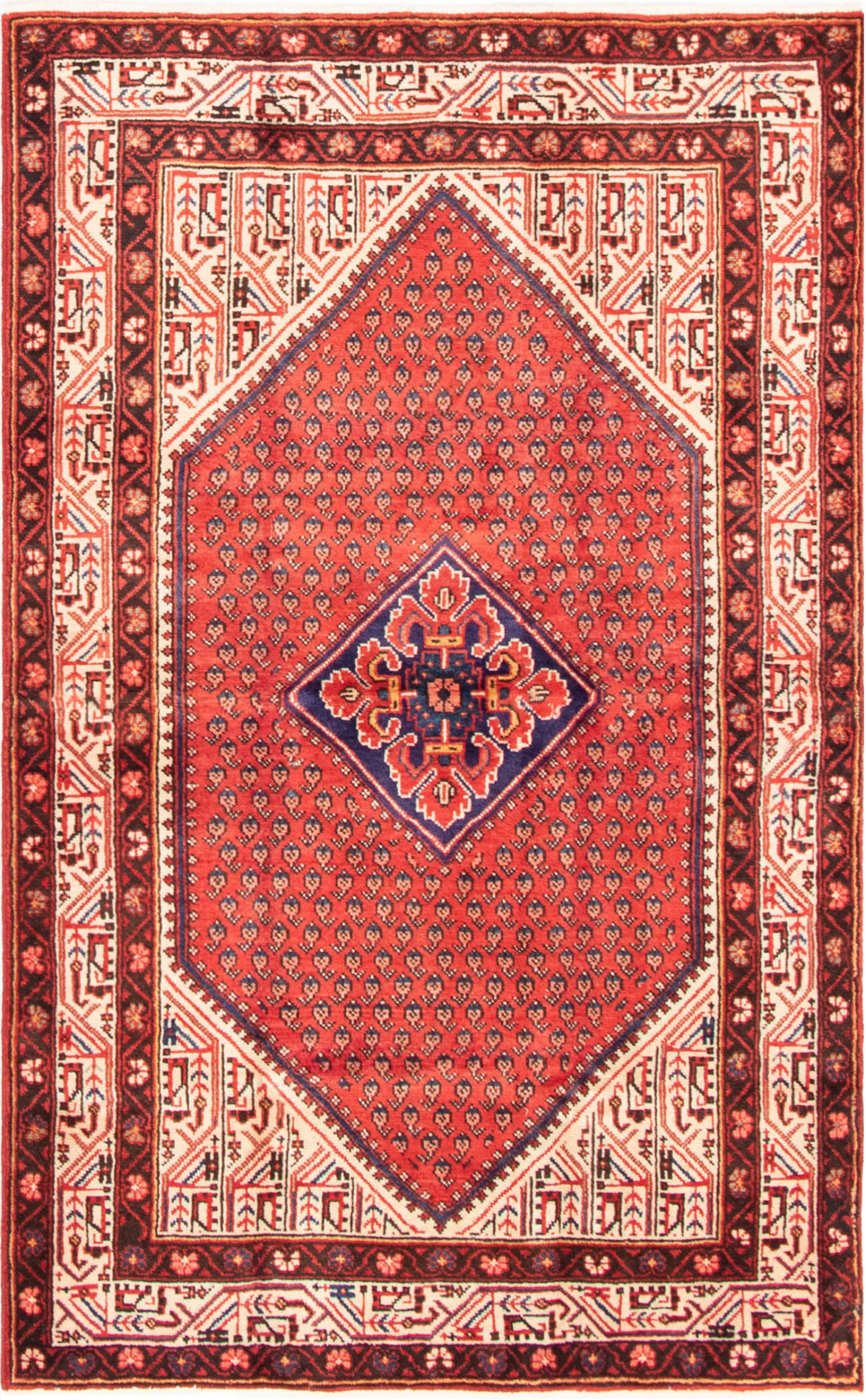 Tapis arak 4'2" x 6'9" en laine