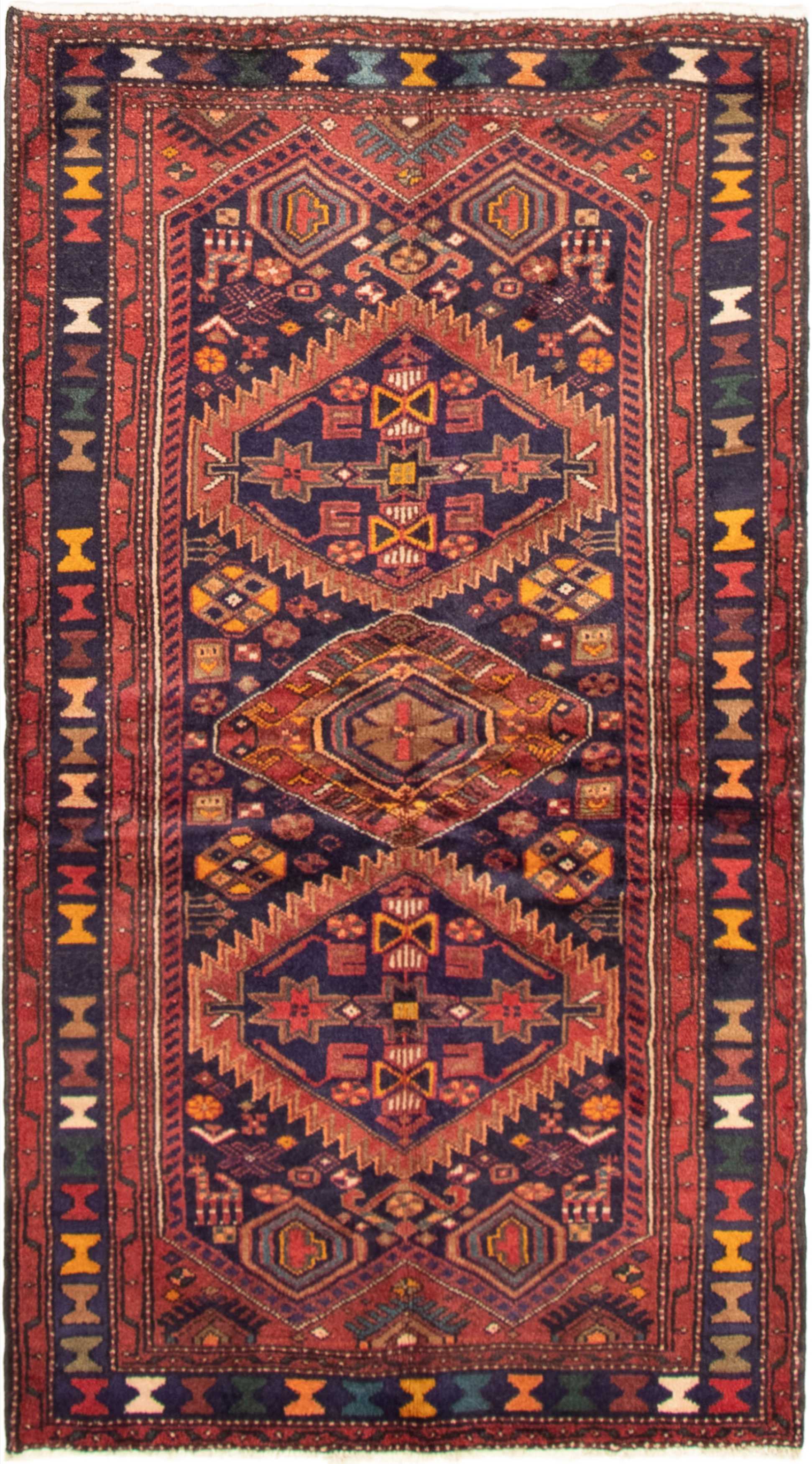 Persian Darjazin 3'8" x 6'7" Hand-knotted Wool Rug 