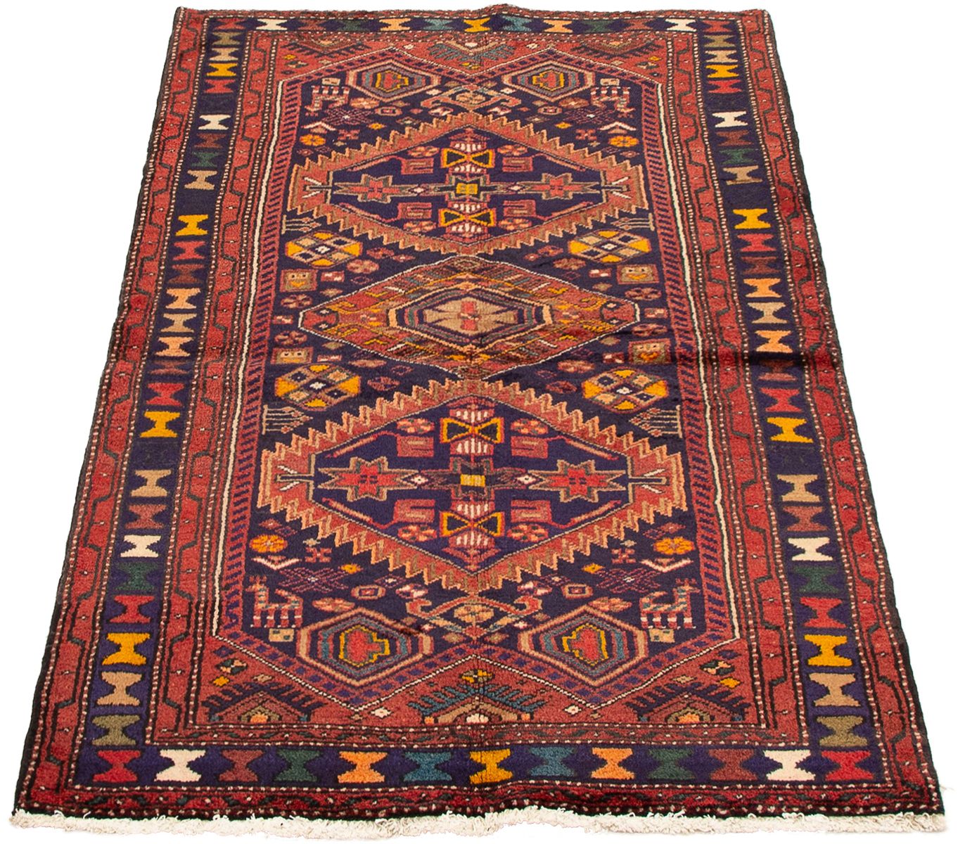 Persian Darjazin 3'8" x 6'7" Hand-knotted Wool Rug 