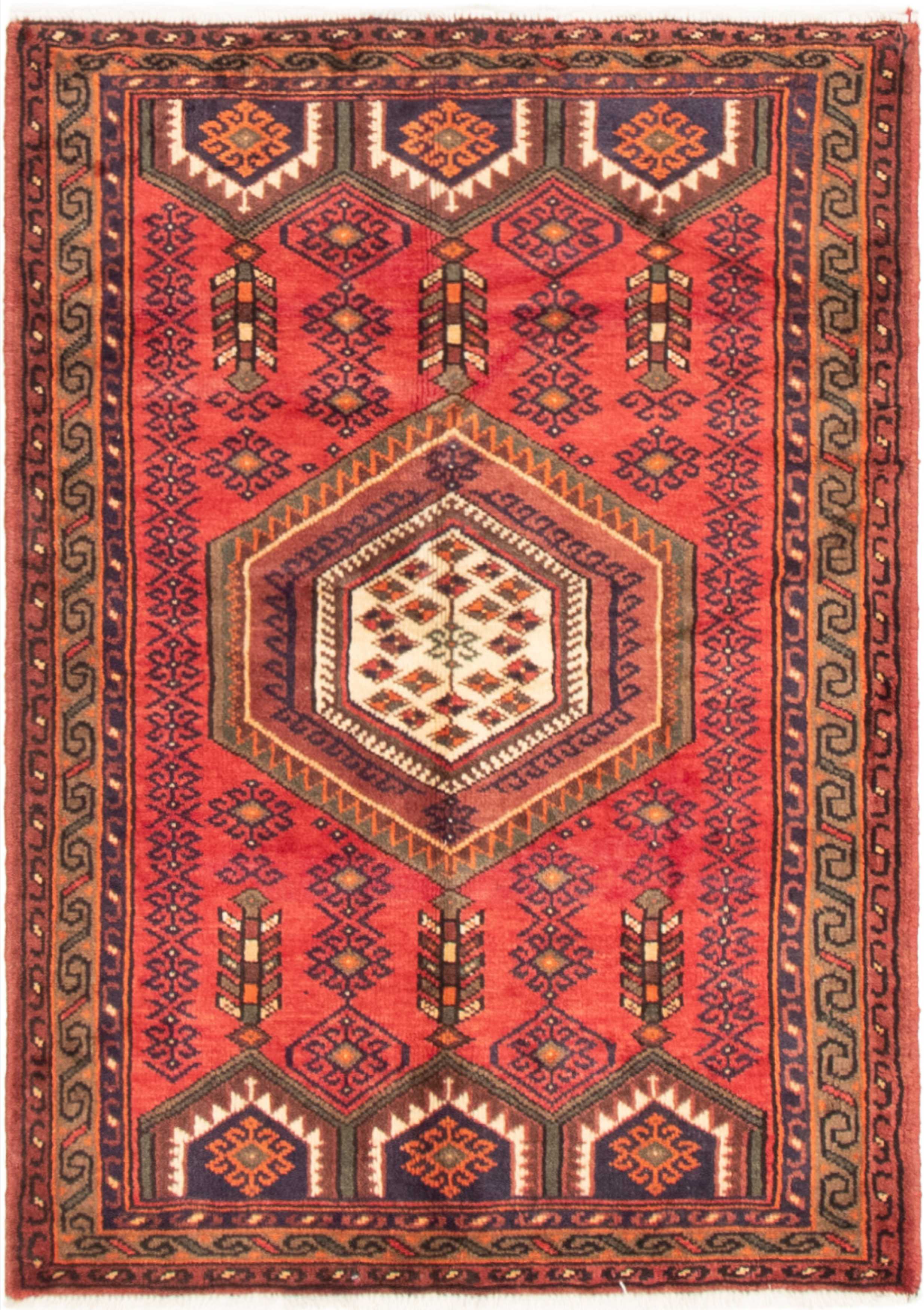 Persian Darjazin 3'5" x 4'9" Hand-knotted Wool Rug 