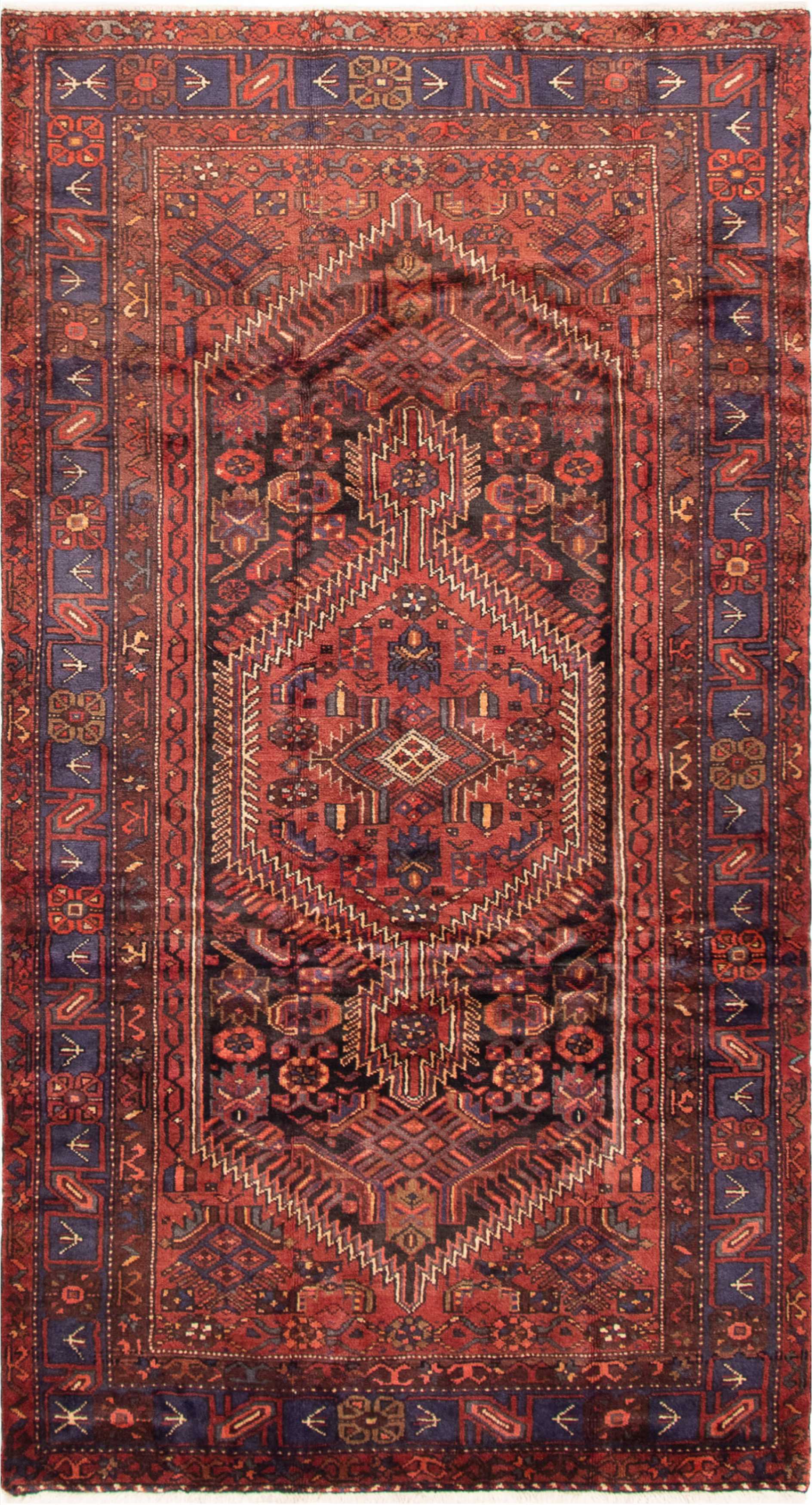 Persian Touserkan 4'11" x 9'1" Hand-knotted Wool Rug 