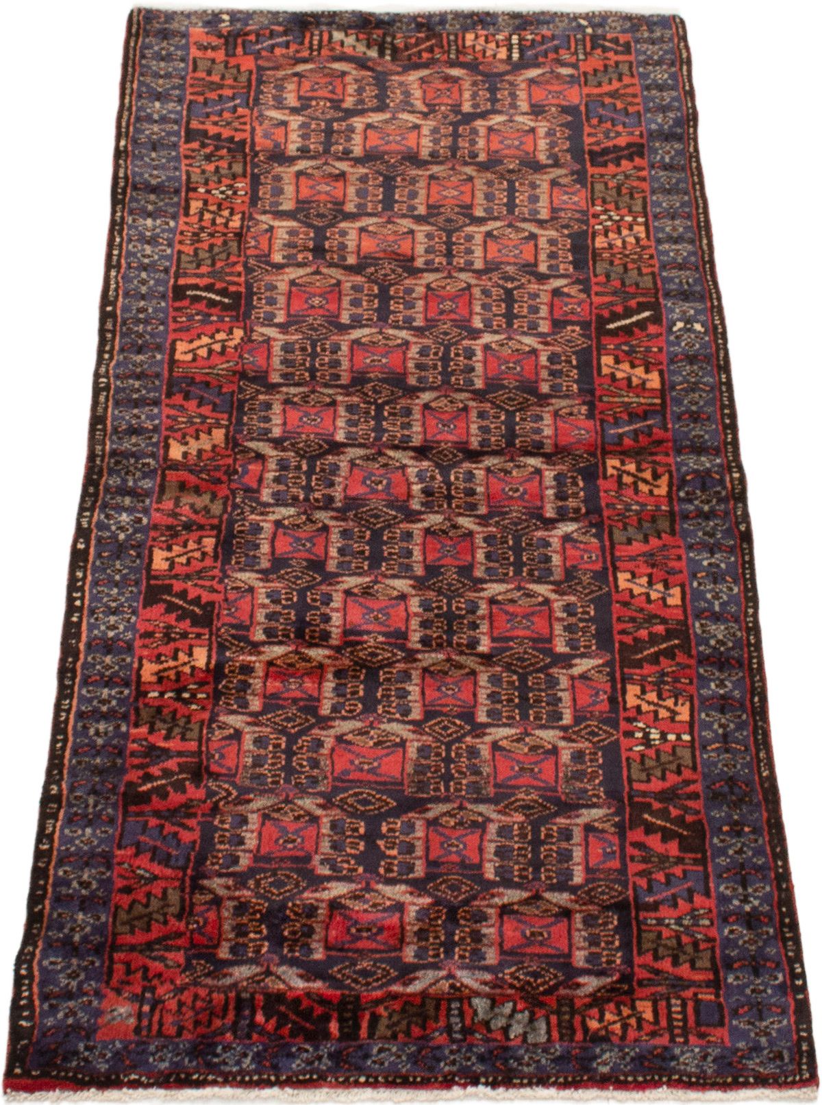 Persian Hamadan 3'5" x 6'9" Hand-knotted Wool Rug 