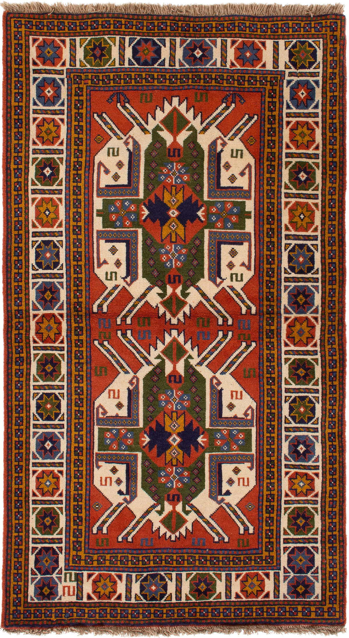 Tapis guchan 3'5" x 6'3" en laine