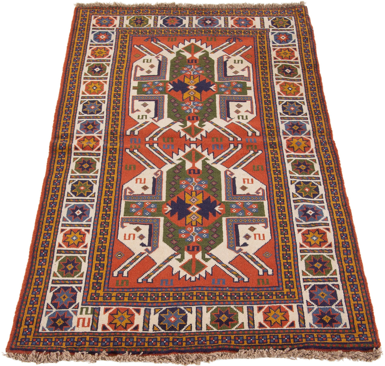 Tapis guchan 3'5" x 6'3" en laine