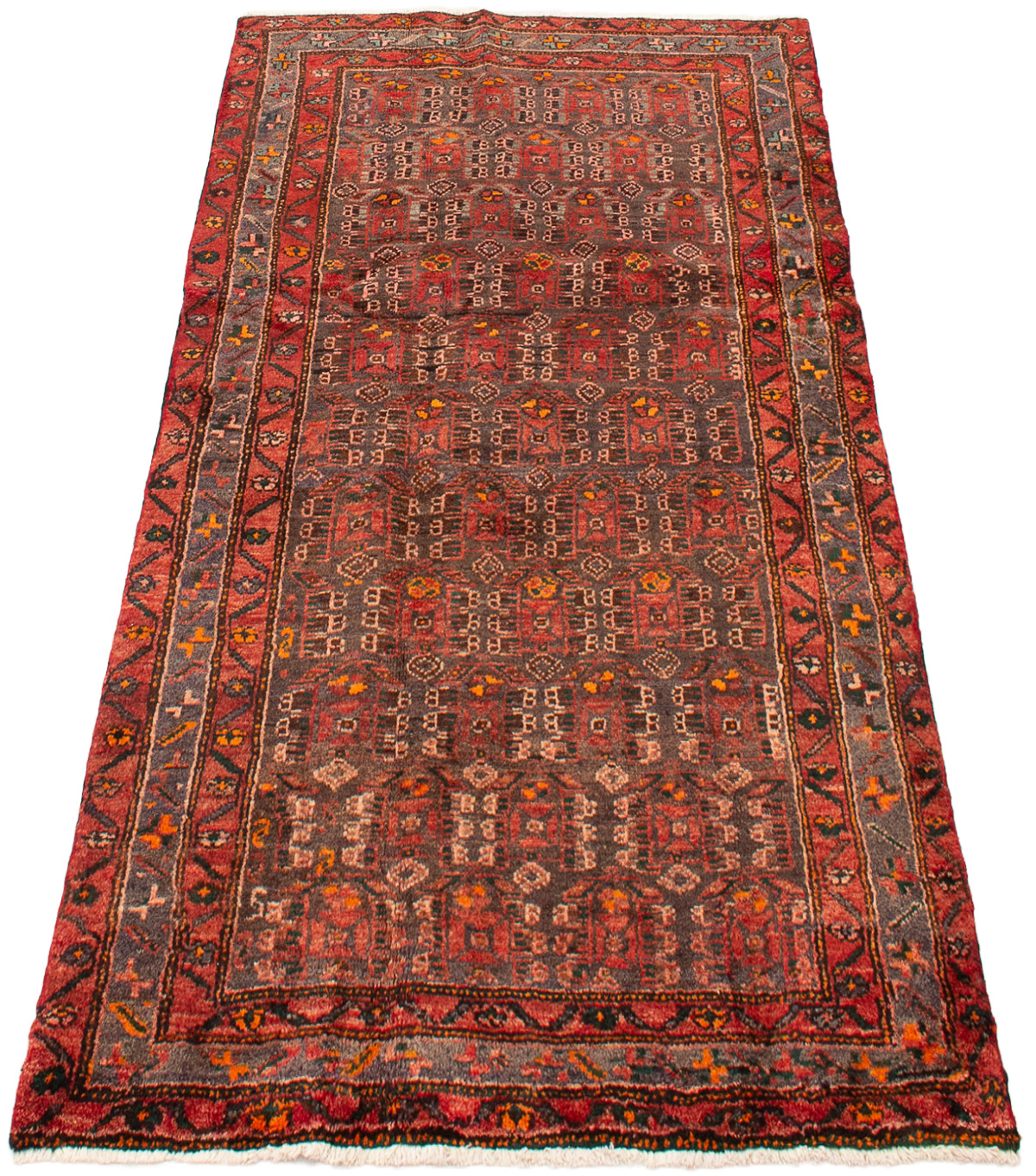 Persian Zanjan 4'2" x 6'8" Hand-knotted Wool Rug 