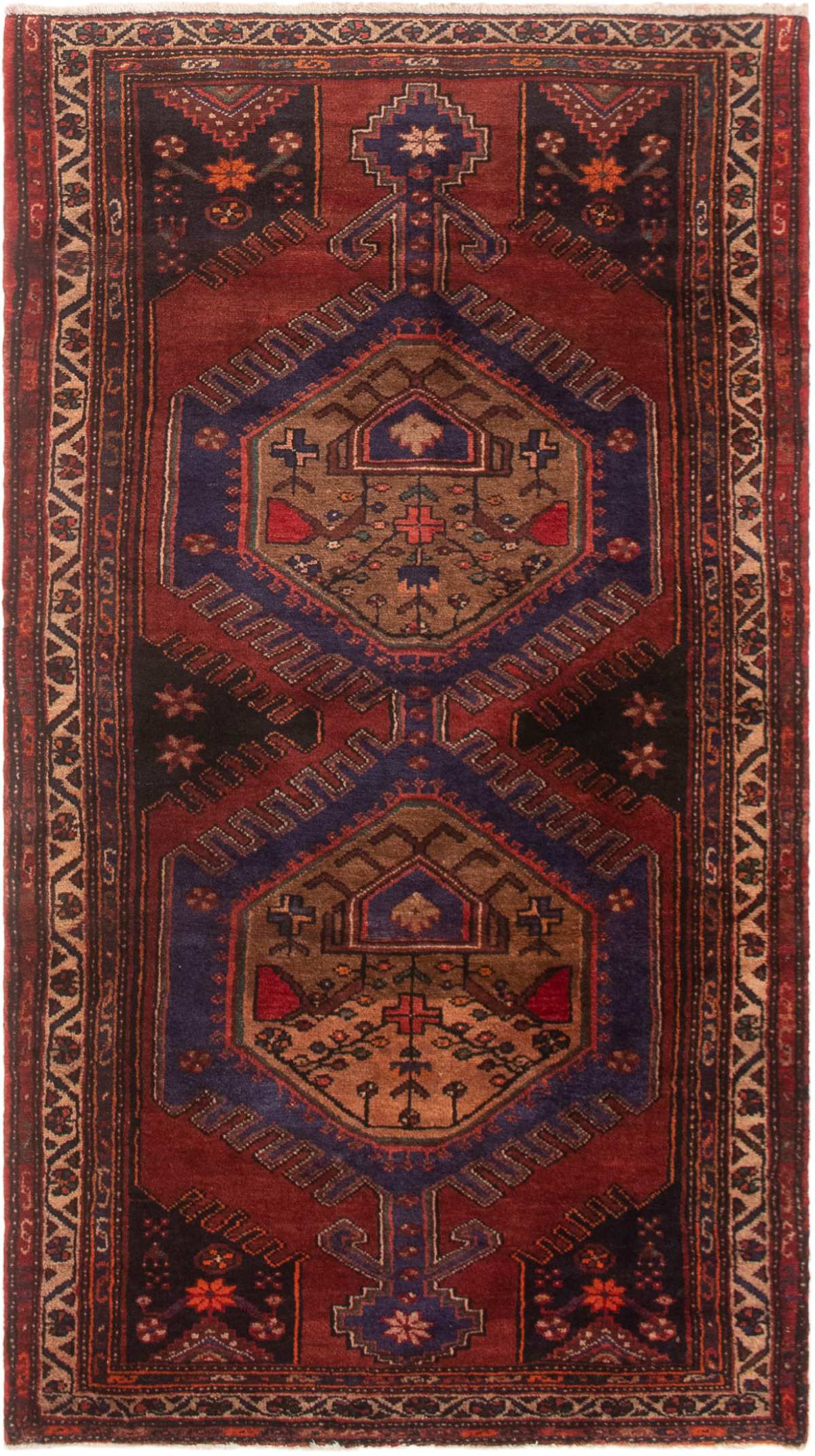 Persian Zanjan 3'9" x 6'9" Hand-knotted Wool Rug 