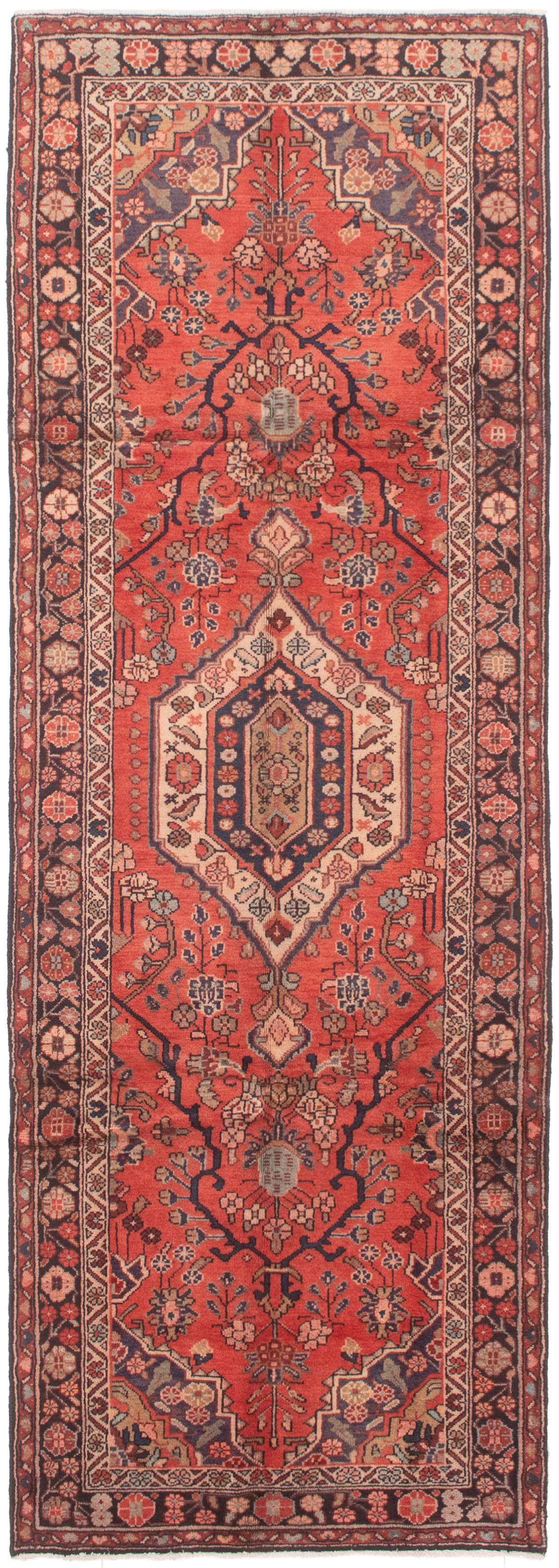 Persian Hamadan 3'6" x 10'0" Hand-knotted Wool Rug 