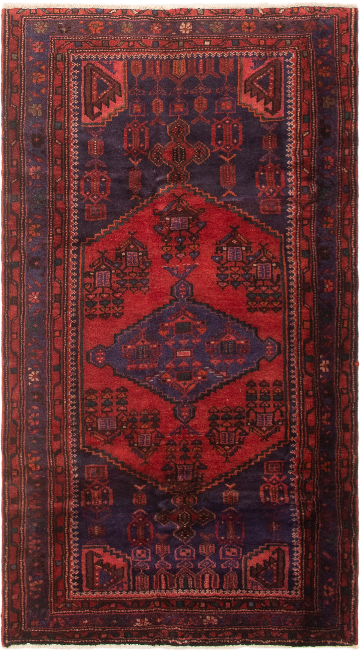 Tapis zanjan 3'10" x 7'0" en laine