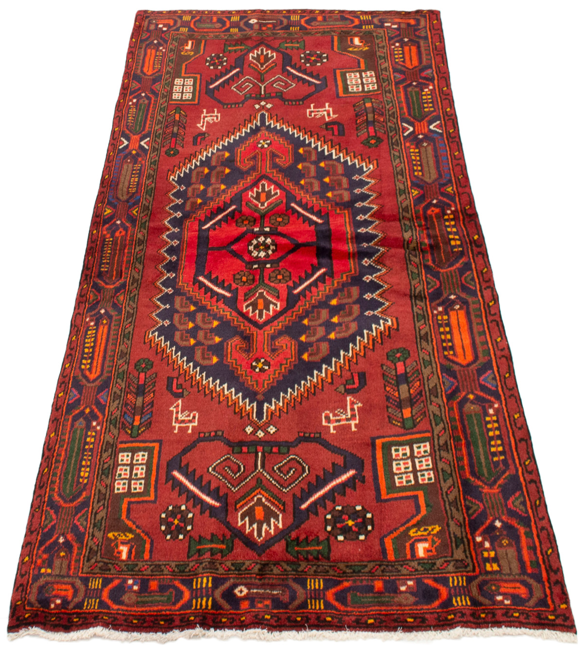 Persian Zanjan 4'0" x 6'8" Hand-knotted Wool Rug 