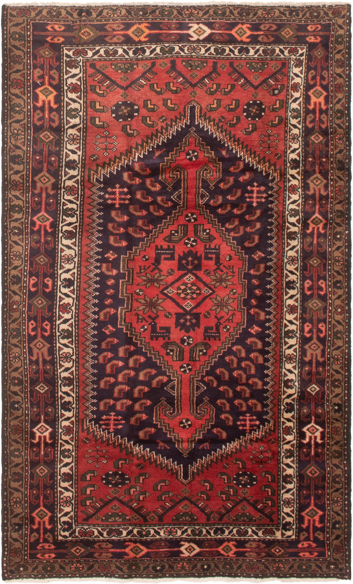 Tapis hamadan 4'6" x 7'5" en laine
