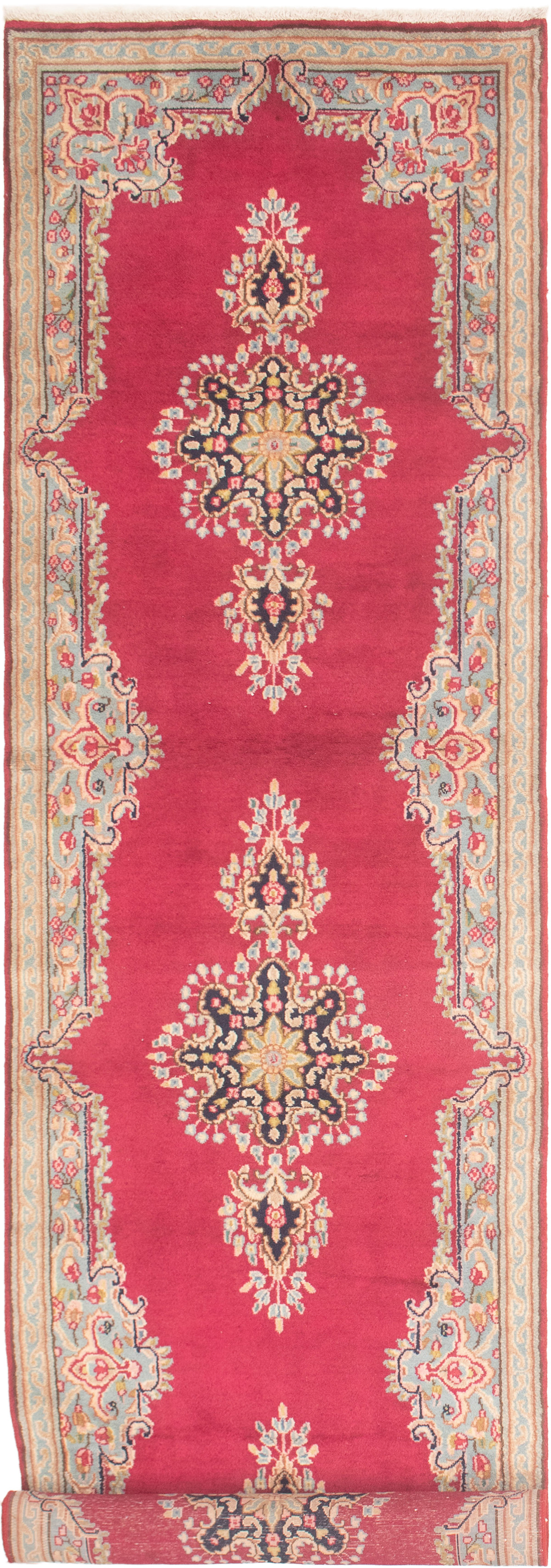 Persian Kerman 3'3" x 13'5" Hand-knotted Wool Rug 