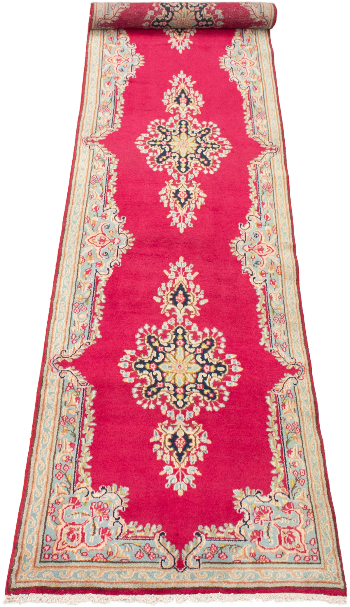Persian Kerman 3'3" x 13'5" Hand-knotted Wool Rug 