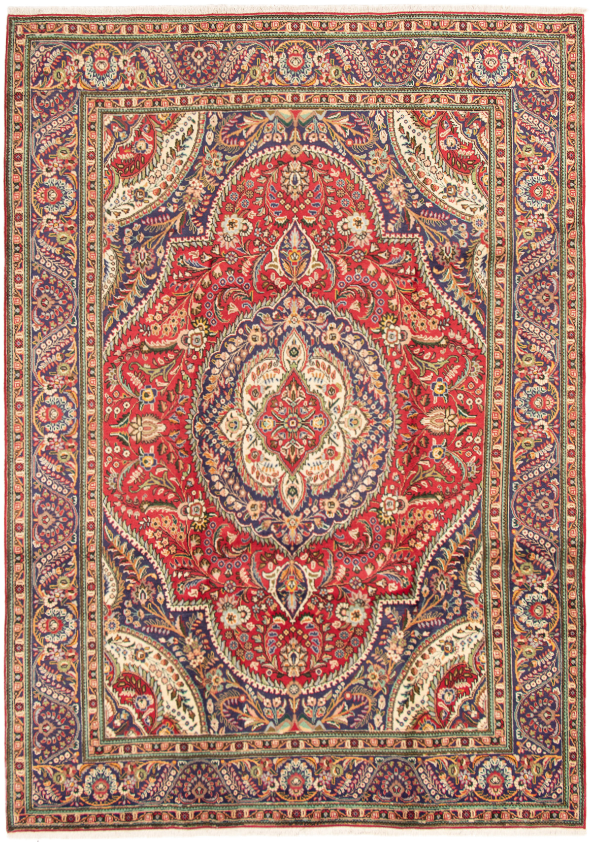 Tapis tabriz persan 8'4" x 11'8" en laine