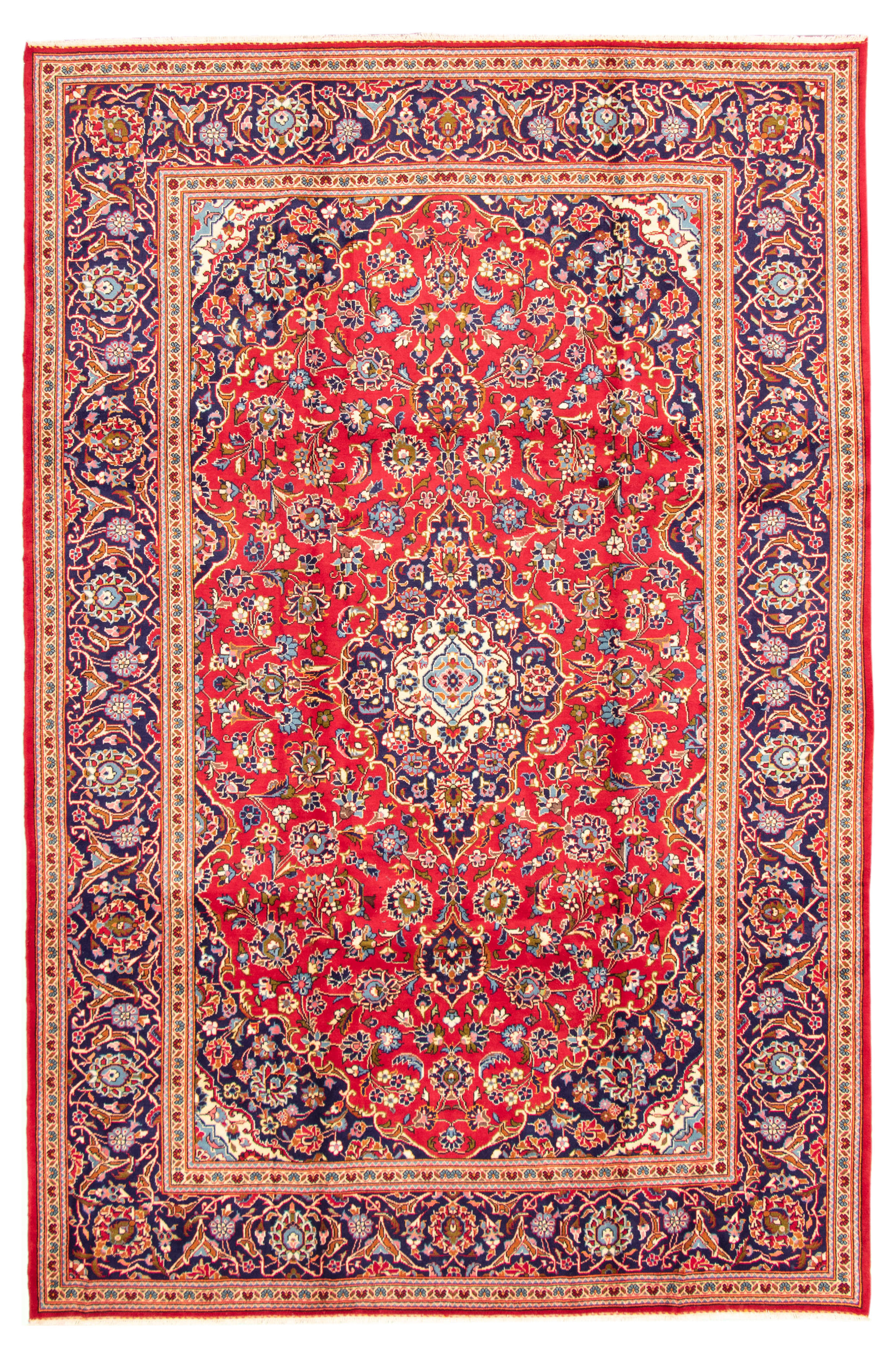 Tapis kashan 7'10" x 11'10" en laine