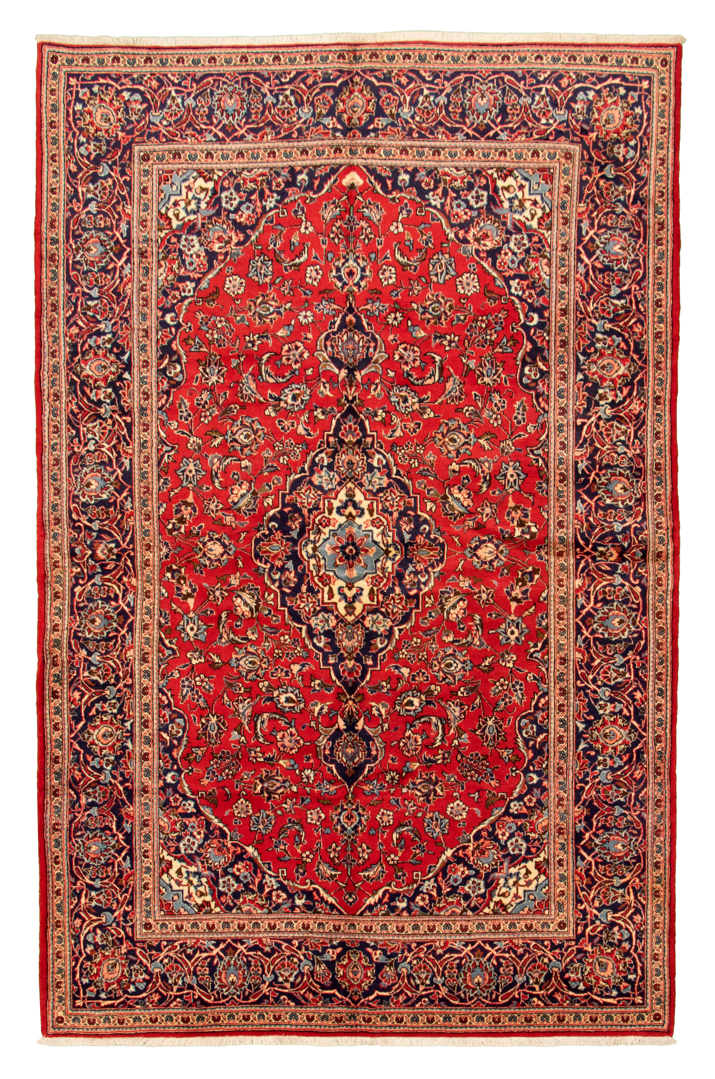 Tapis kashan 6'8" x 10'5" en laine