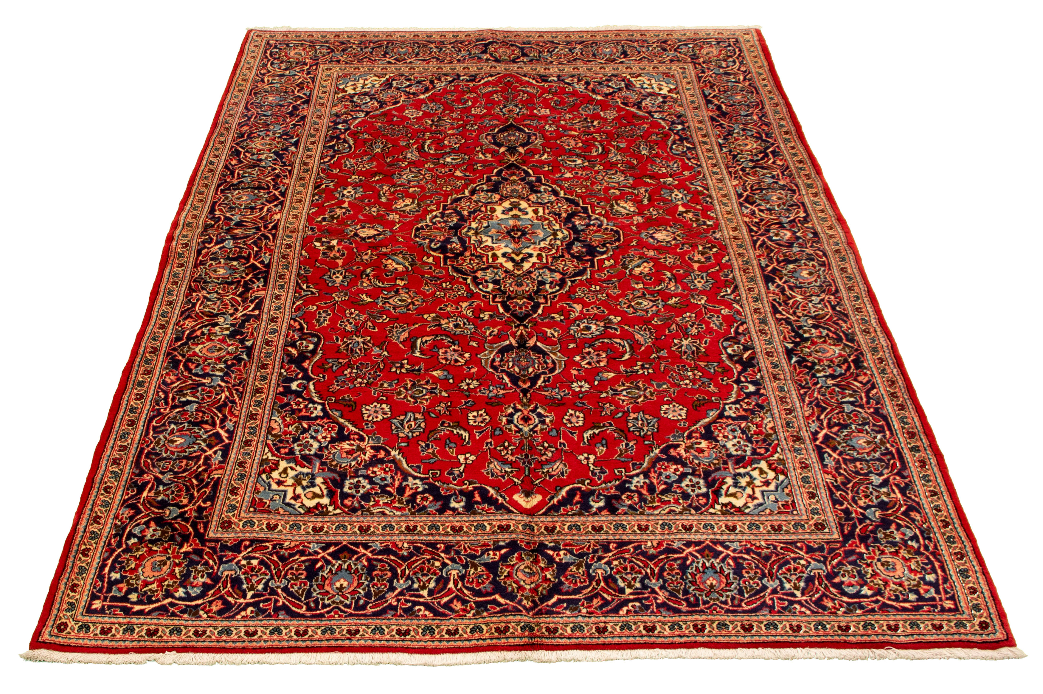 Tapis kashan 6'8" x 10'5" en laine