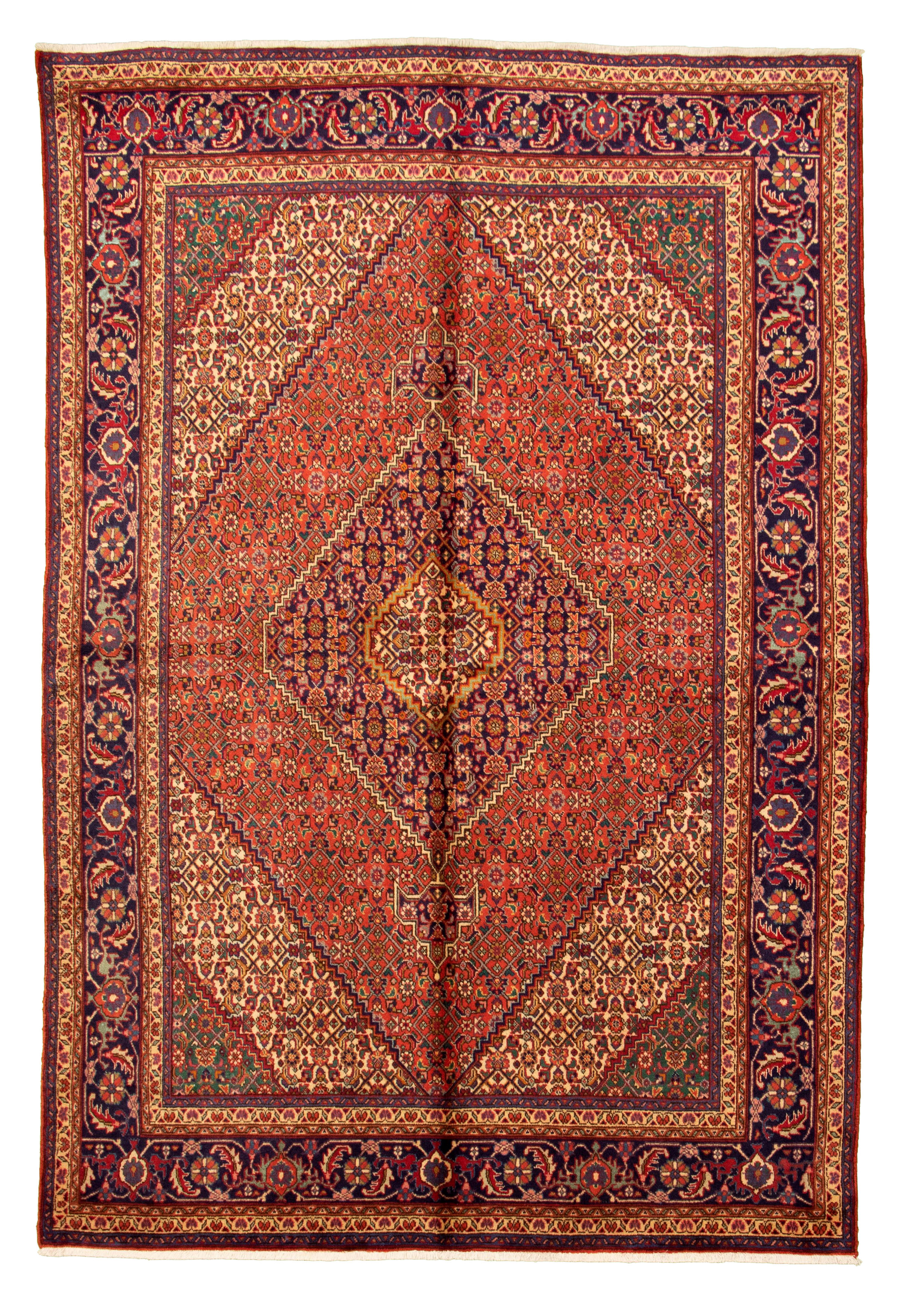 Persian Tabriz 6'7" x 9'8" Hand-knotted Wool Rug 