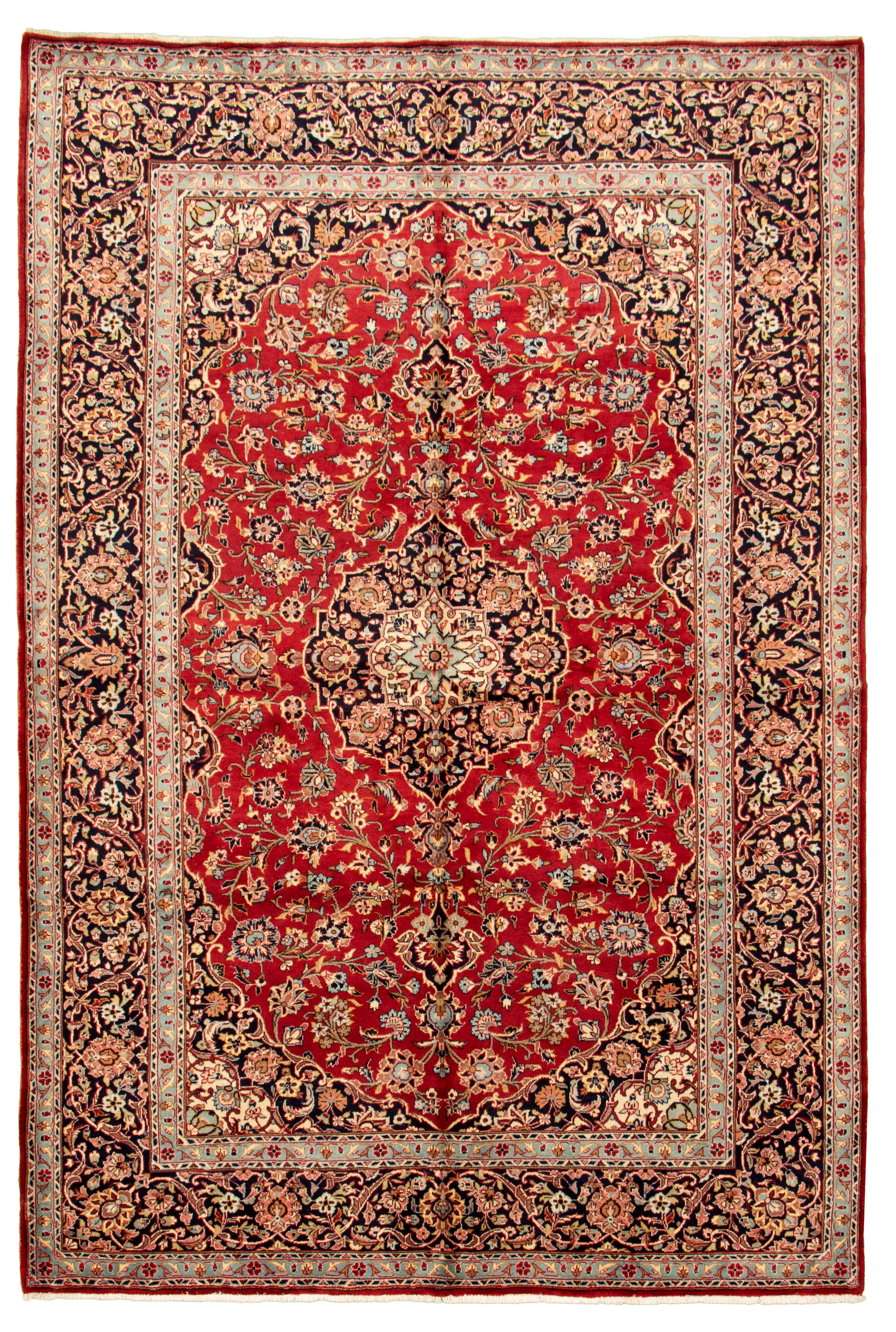 Tapis kashan 6'7" x 10'0" en laine
