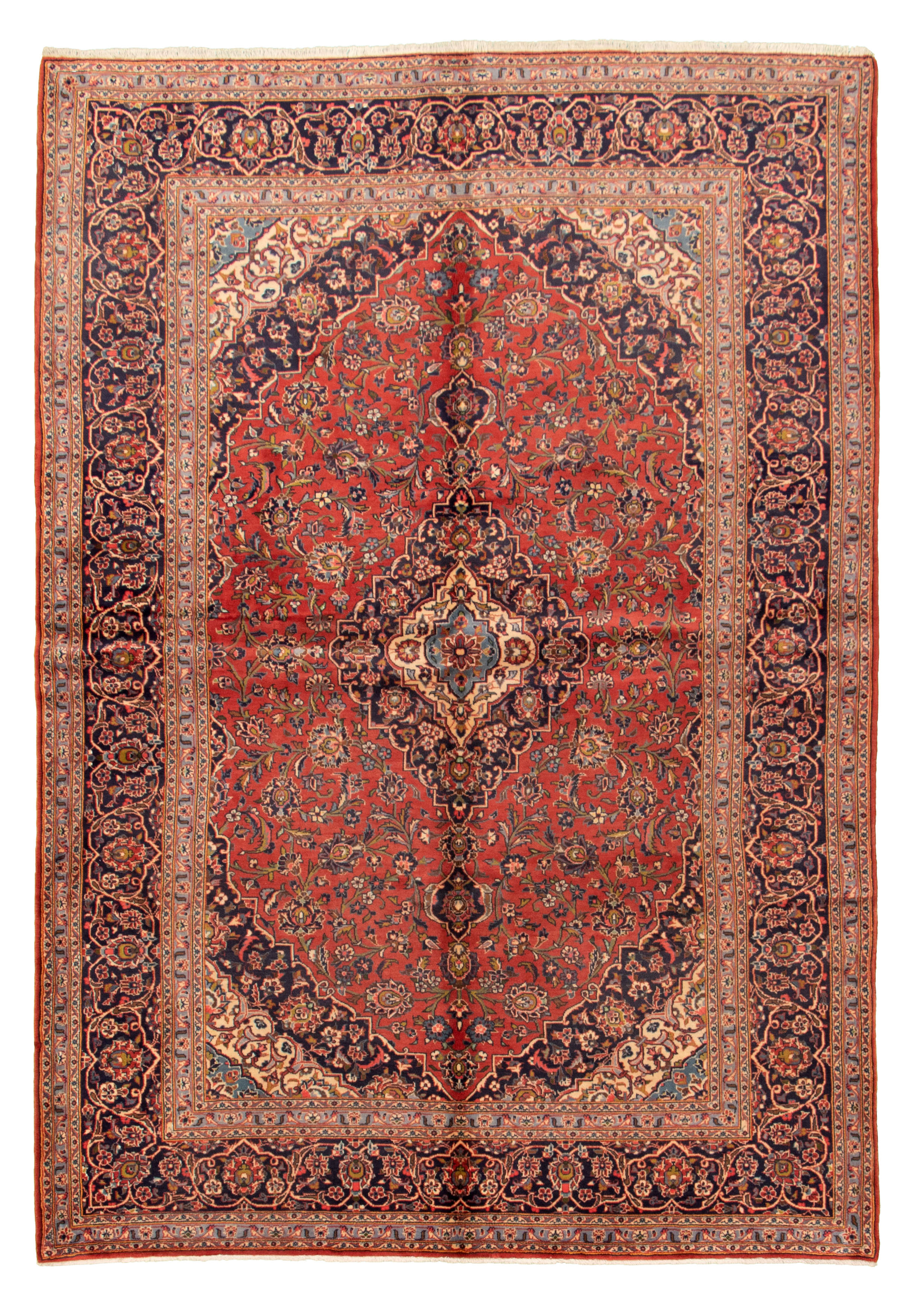 Tapis kashan 6'9" x 9'10" en laine