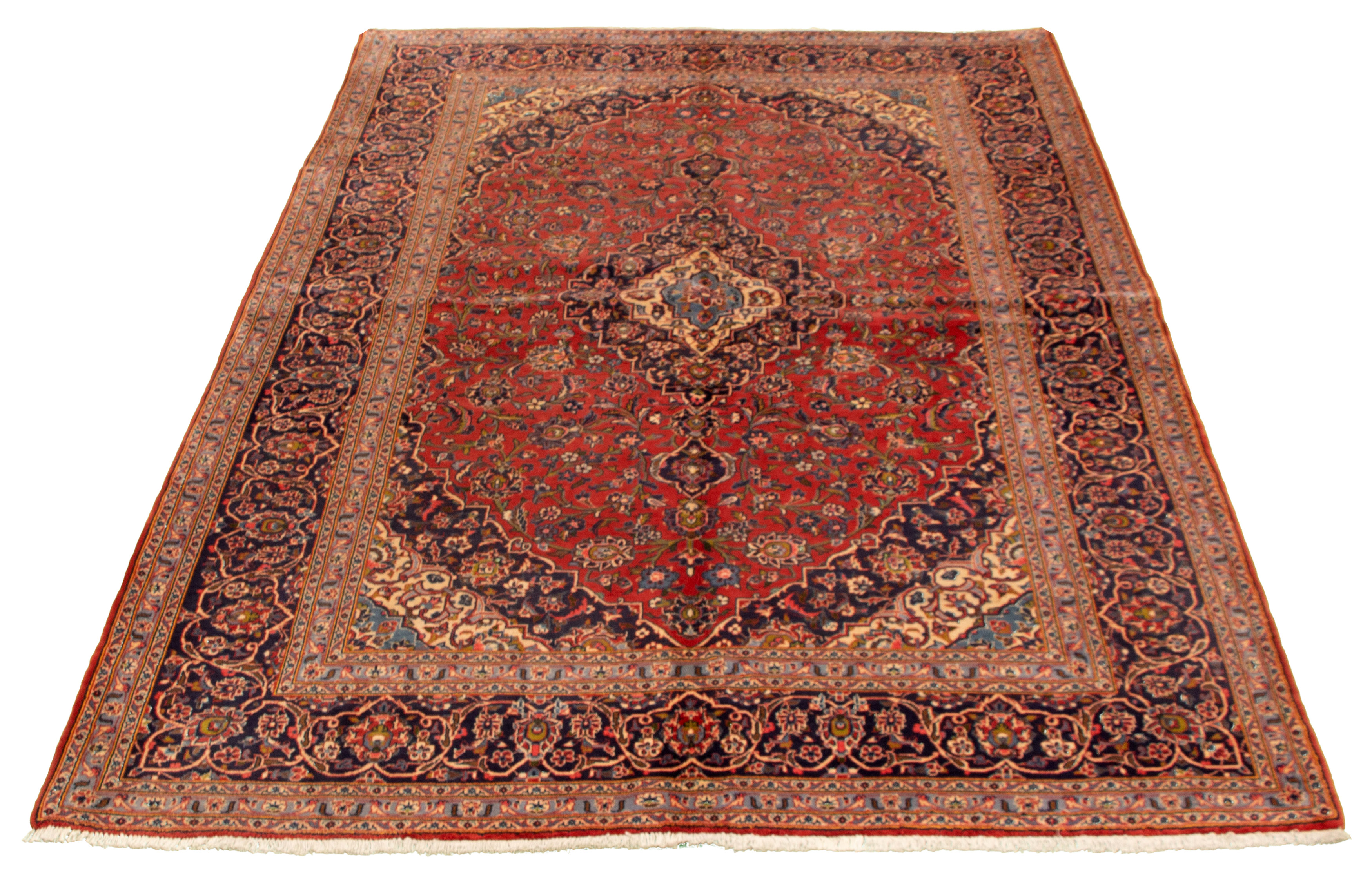 Tapis kashan 6'9" x 9'10" en laine