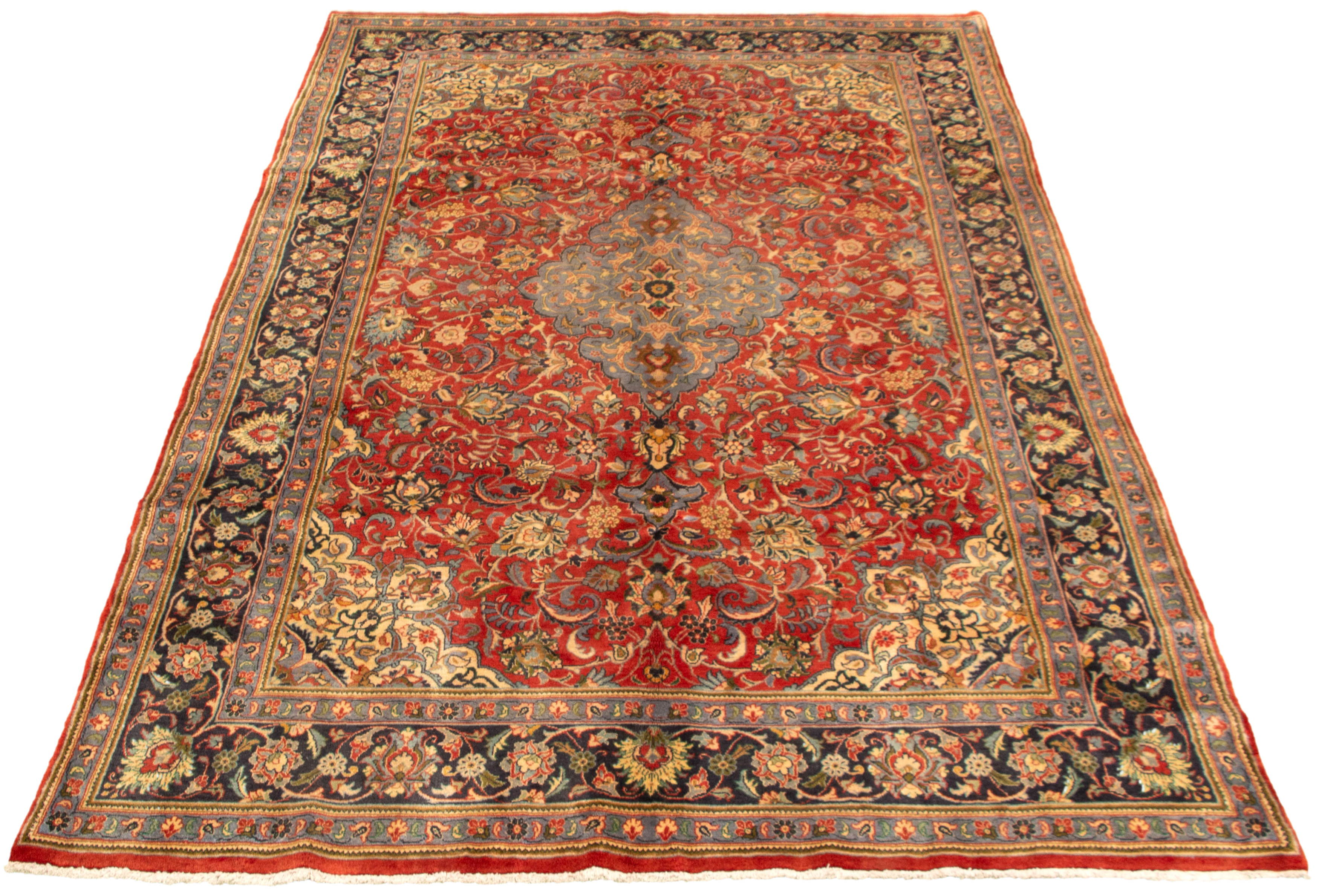 Persian Sarough 6'9" x 11'2" Hand-knotted Wool Rug 