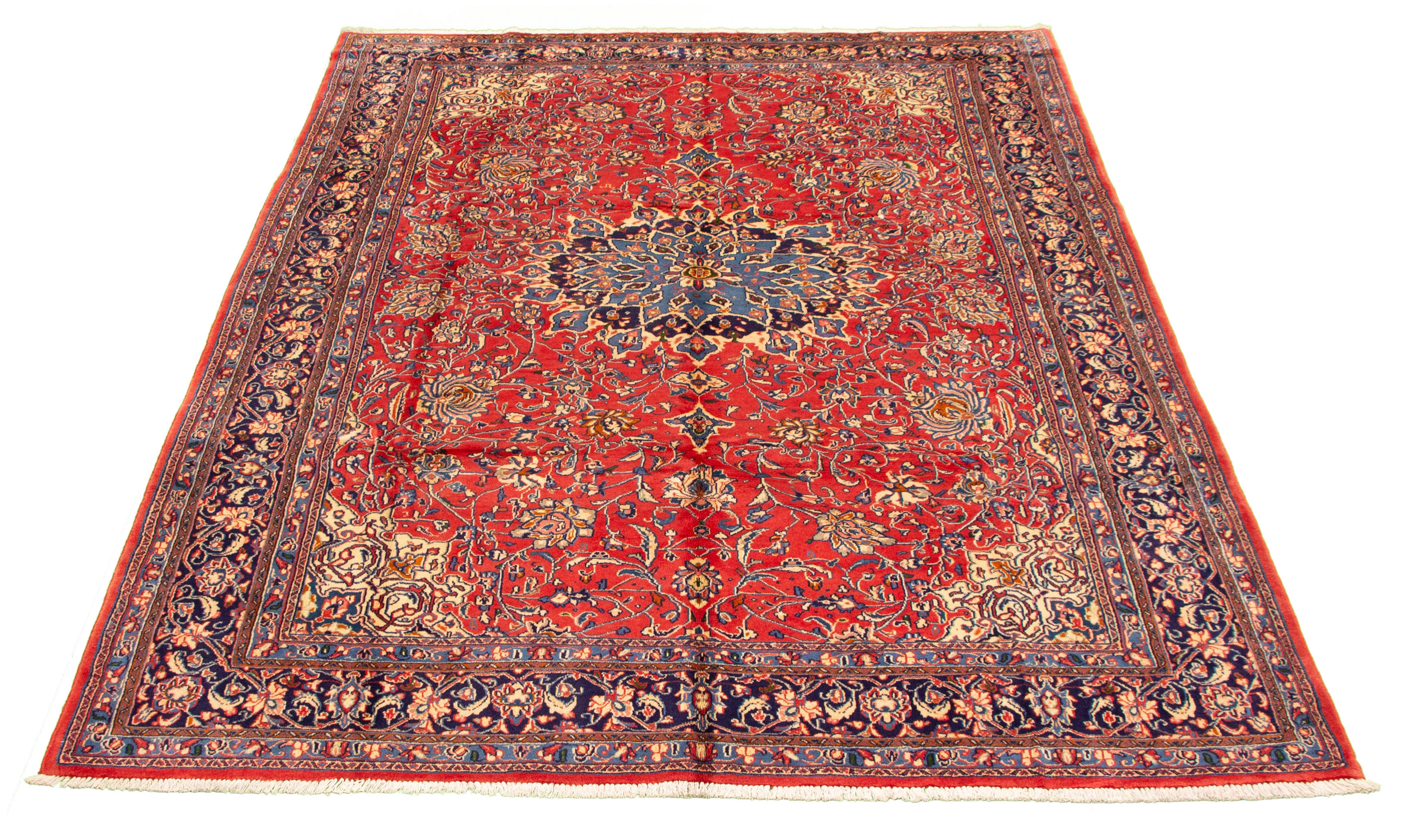 Persian Sarough 7'2" x 10'3" Hand-knotted Wool Rug 