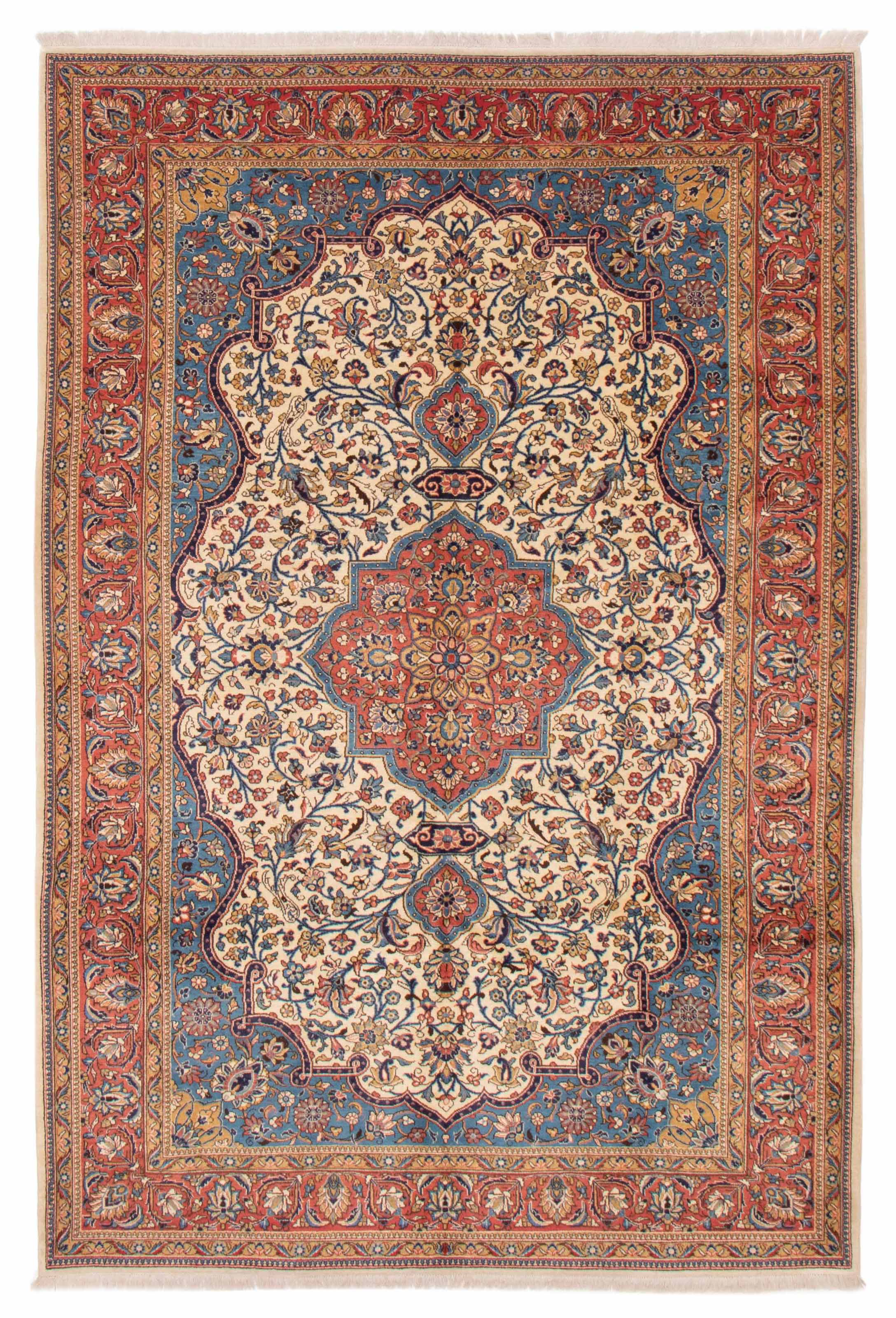 Persian Sarough 7'3" x 10'11" Hand-knotted Wool Rug 