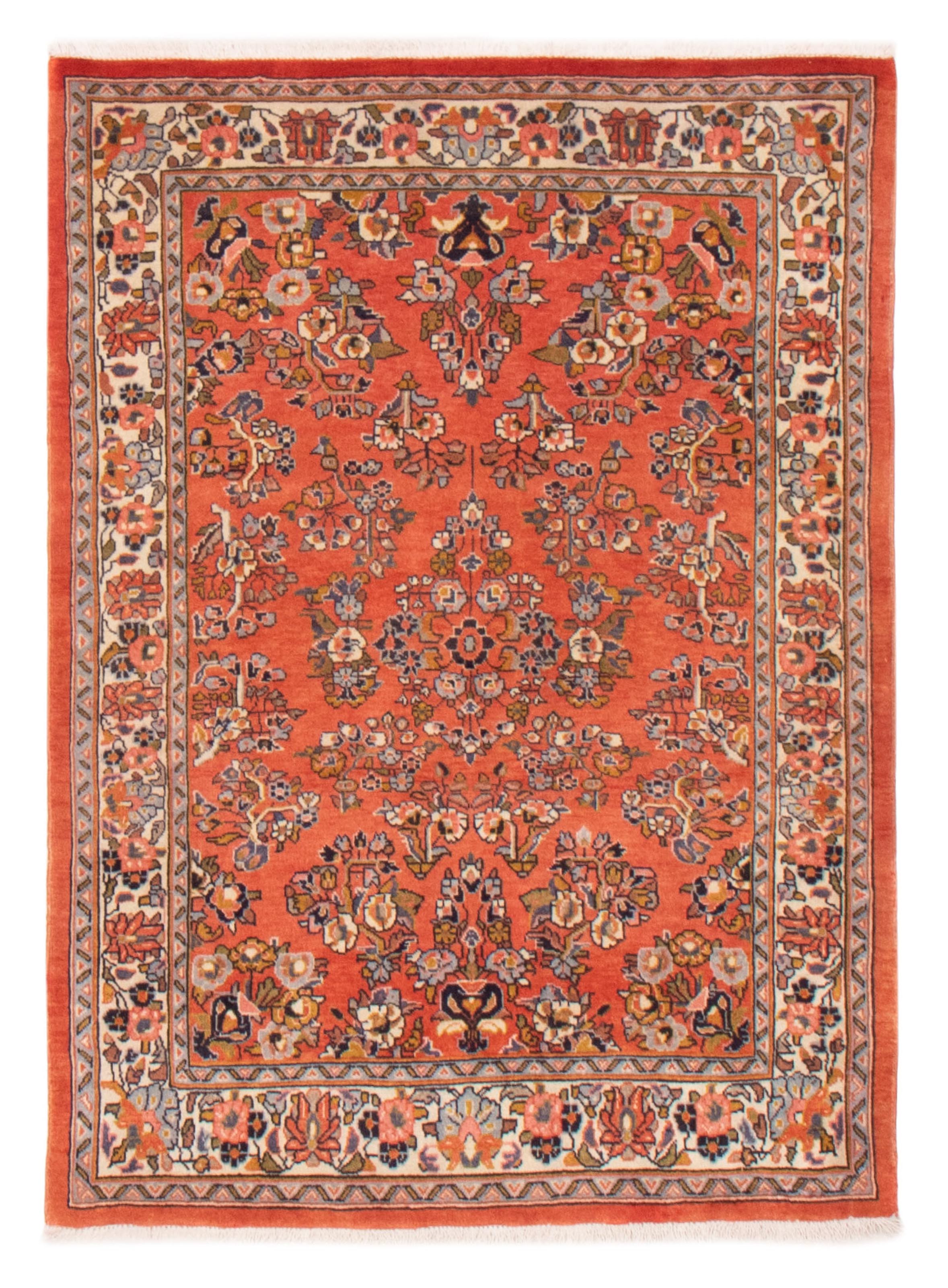 Persian Sarough 3'7" x 4'11" Hand-knotted Wool Rug 